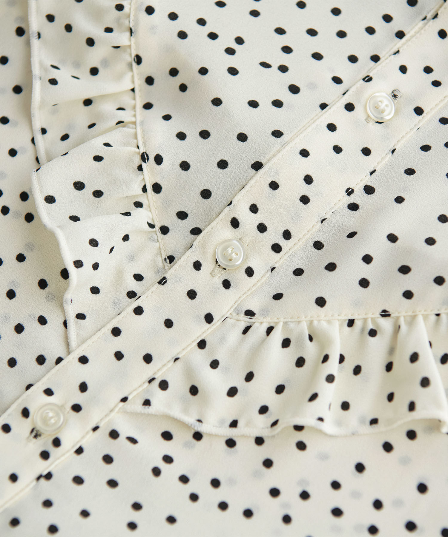 Rope&rsquo;Picnic「ドット/無地フリルブラウス」|シャツ・ブラウス|