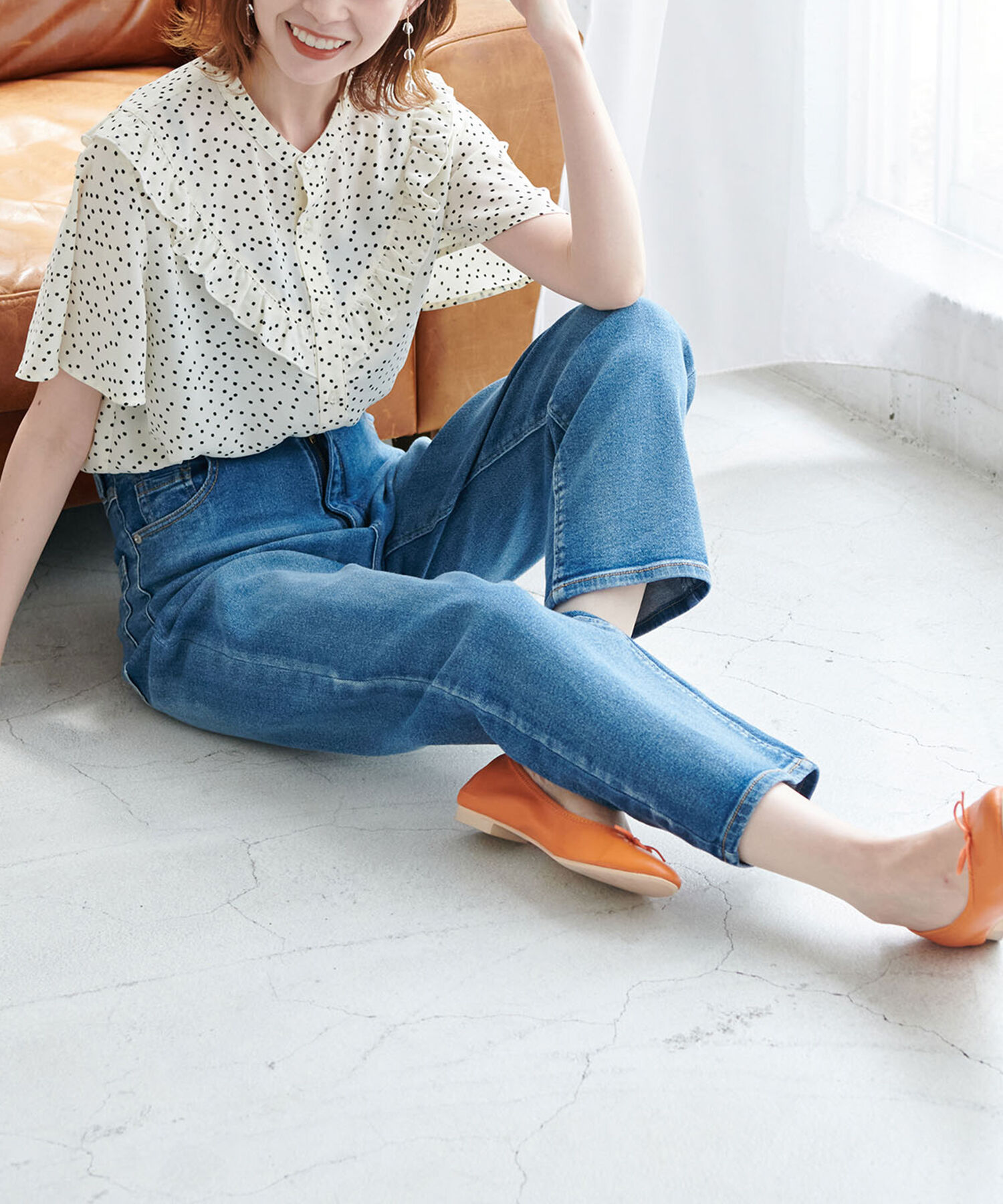 Rope&rsquo;Picnic「ドット/無地フリルブラウス」|シャツ・ブラウス|