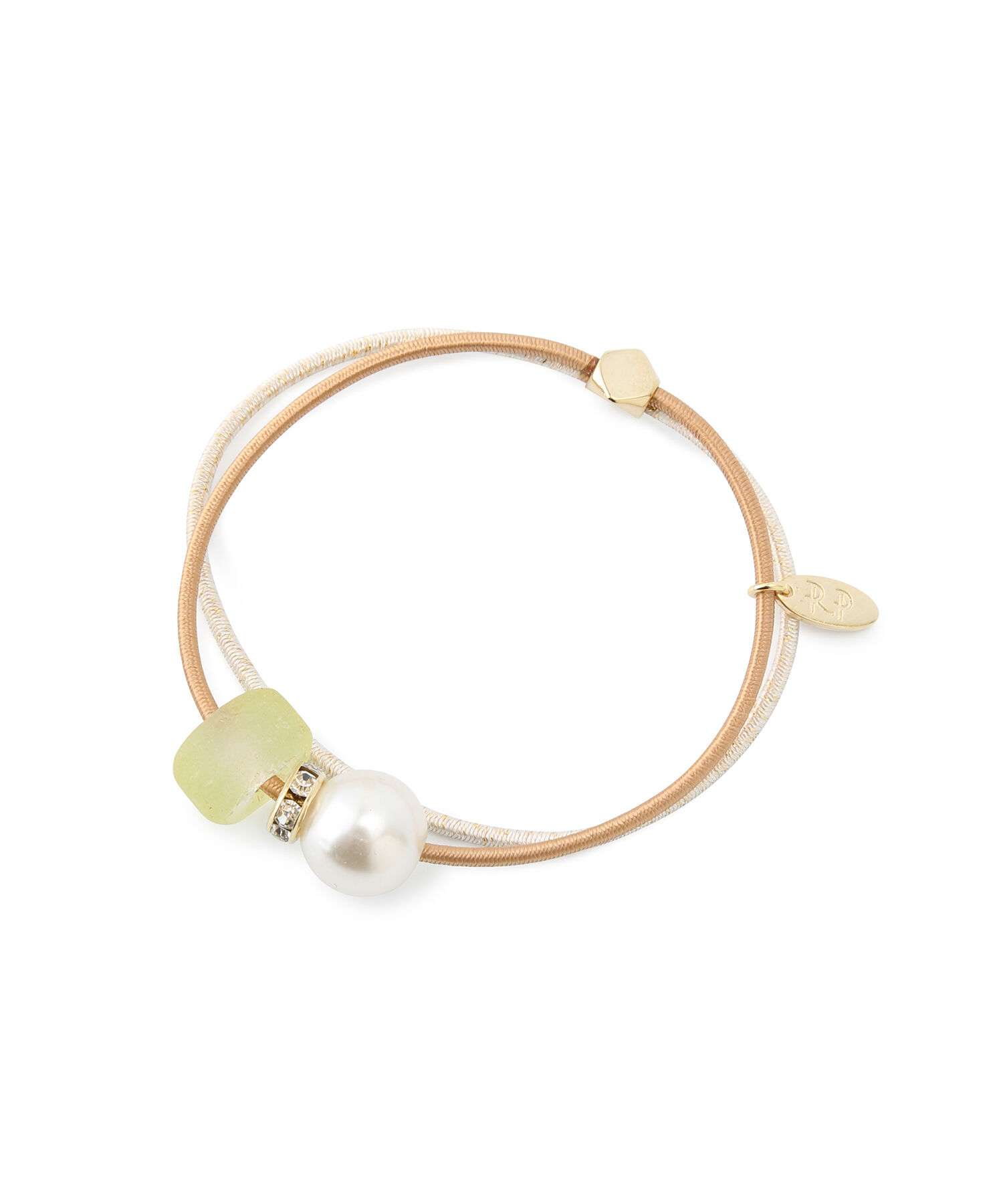 ROPE PICNIC PASSAGE「Recycle glass パーツミックス2連ポニー」|ヘアゴム・シュシュ|