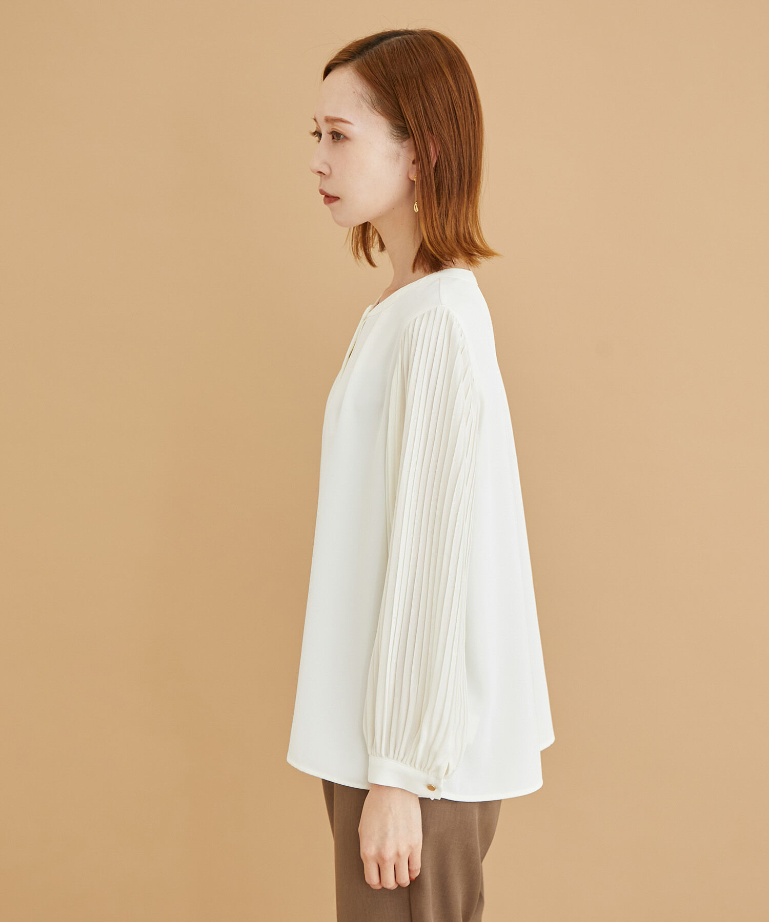 Rope&rsquo;Picnic「プリーツスリーブブラウス」|シャツ・ブラウス|