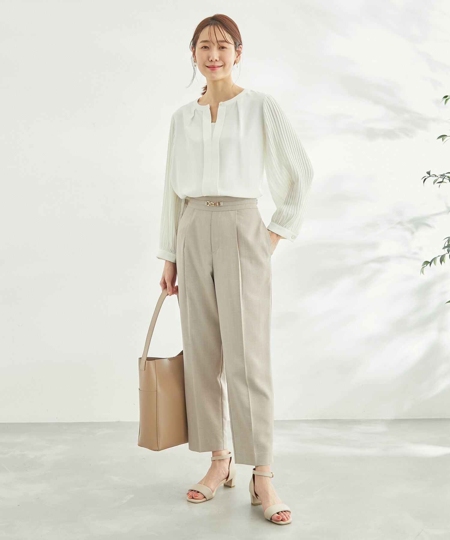 Rope&rsquo;Picnic「プリーツスリーブブラウス」|シャツ・ブラウス|