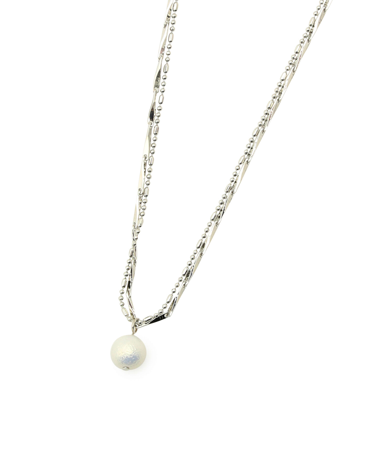 ROPE PICNIC PASSAGE「ホーニングパールトップデザインチェーンネックレス」|ネックレス|