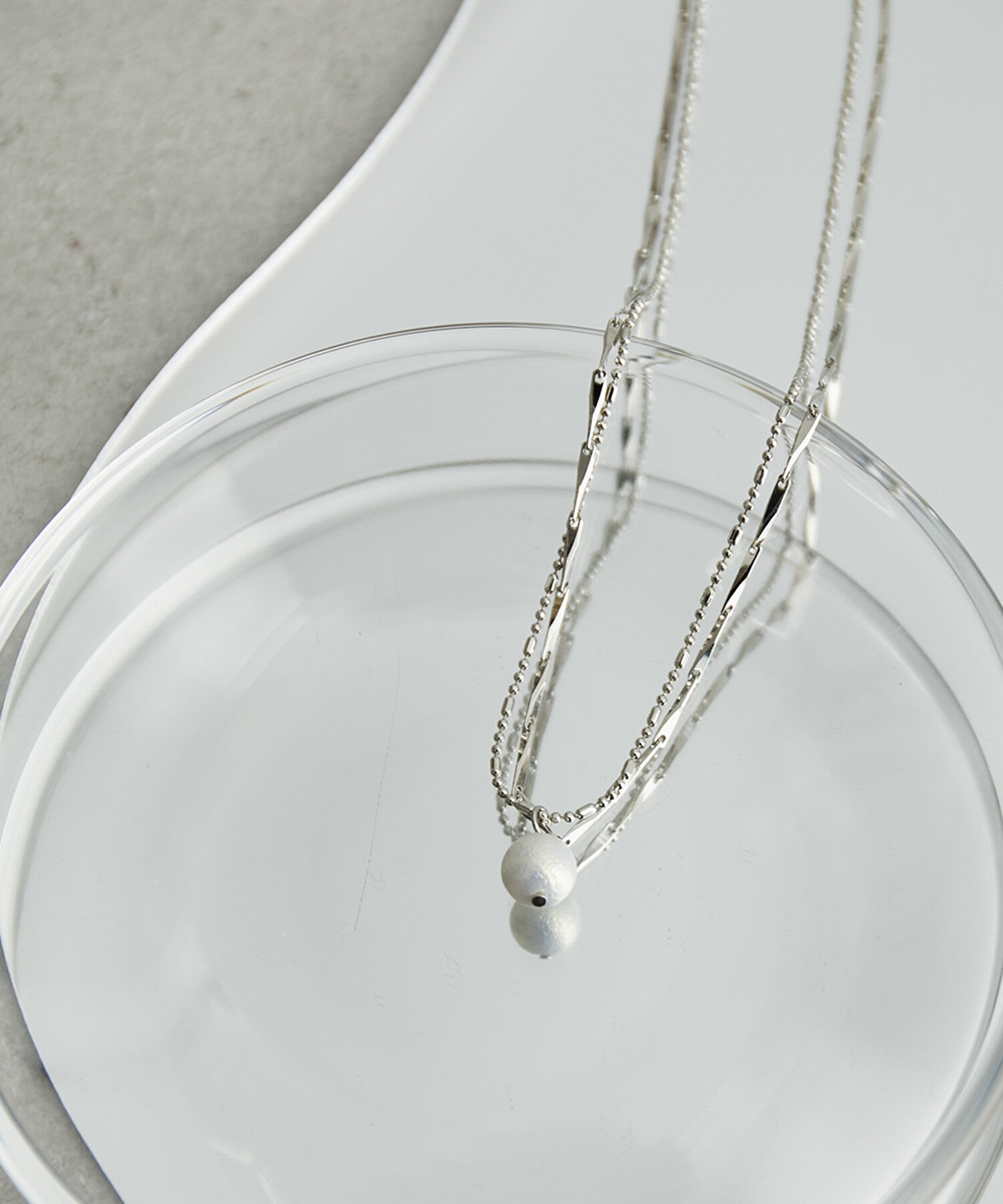 ROPE PICNIC PASSAGE「ホーニングパールトップデザインチェーンネックレス」|ネックレス|