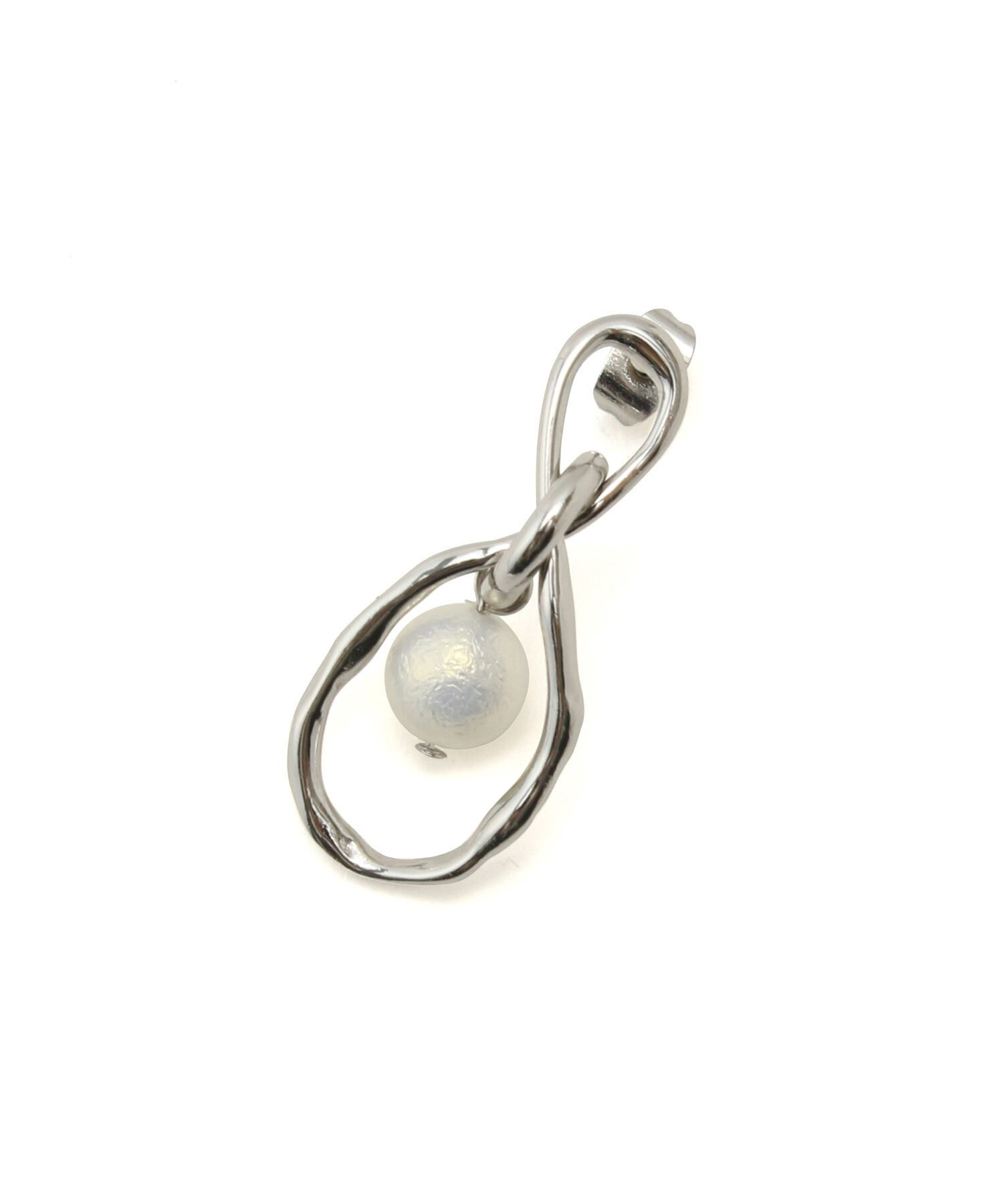 ROPE PICNIC PASSAGE「ホーニングパールツイストメタルピアス」|ピアス|