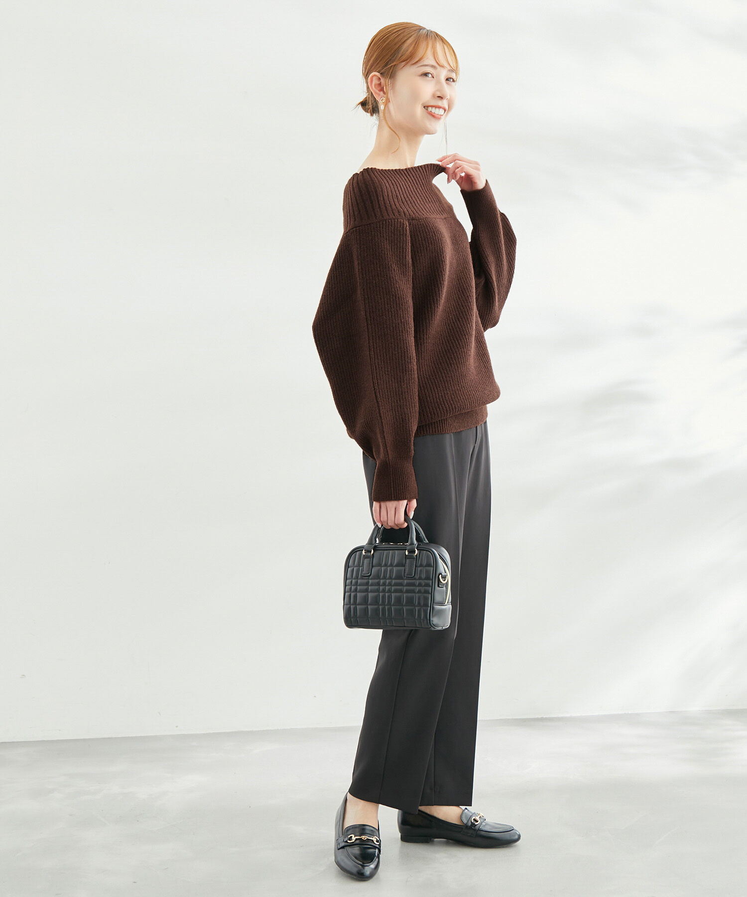 Rope&rsquo;Picnic「オフショルダーニットプルオーバー」|ニット・セーター|