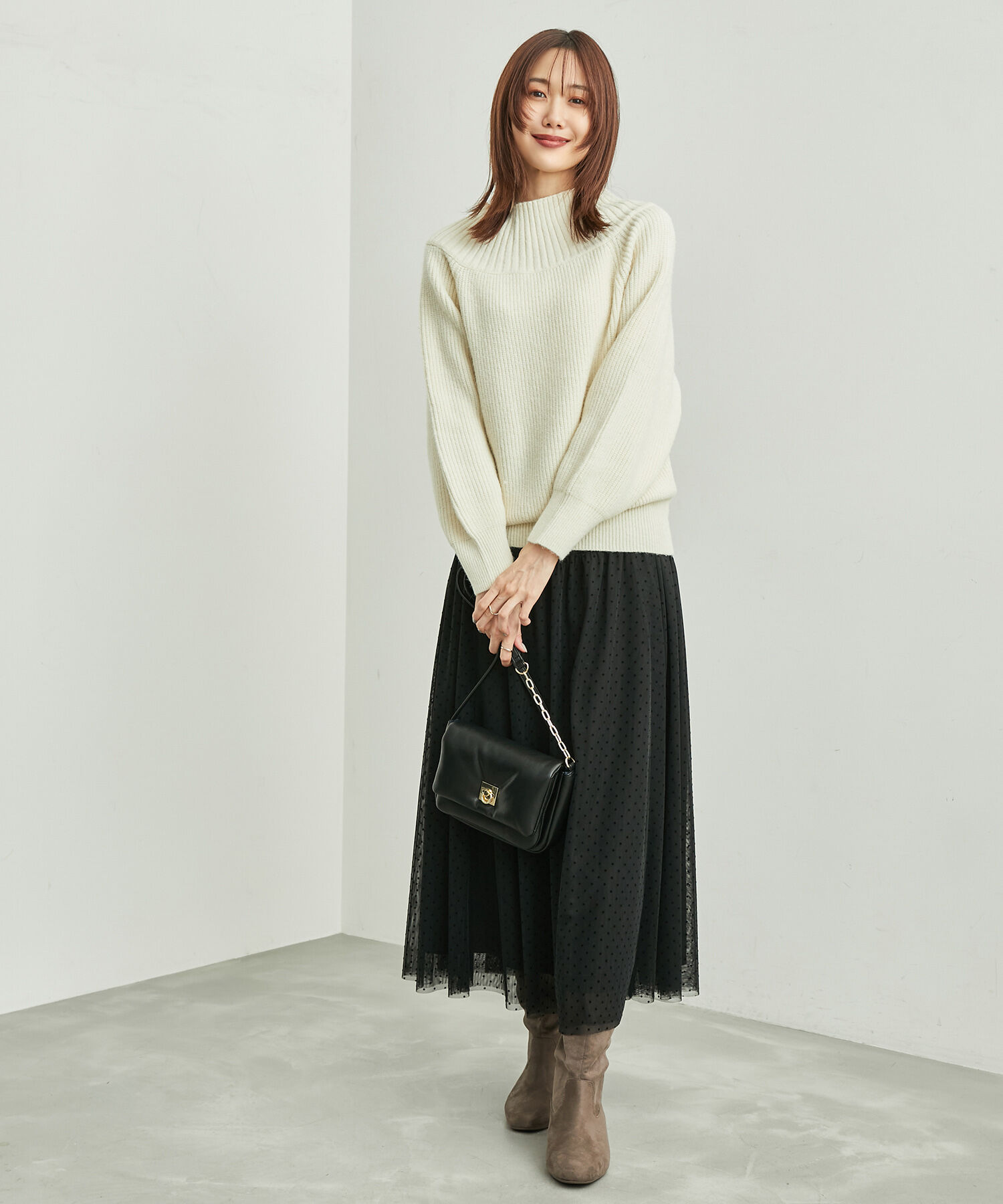 Rope&rsquo;Picnic「オフショルダーニットプルオーバー」|ニット・セーター|