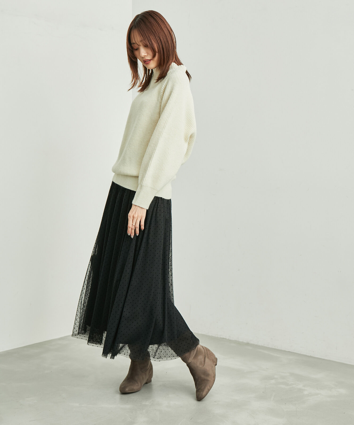 Rope&rsquo;Picnic「オフショルダーニットプルオーバー」|ニット・セーター|