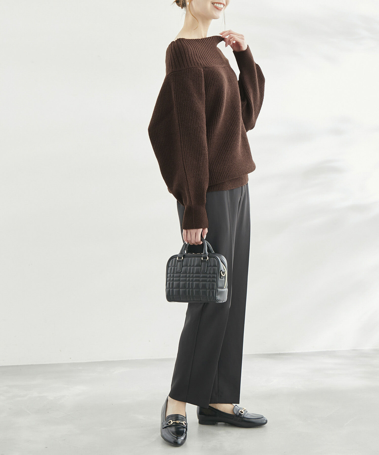 Rope&rsquo;Picnic「オフショルダーニットプルオーバー」|ニット・セーター|