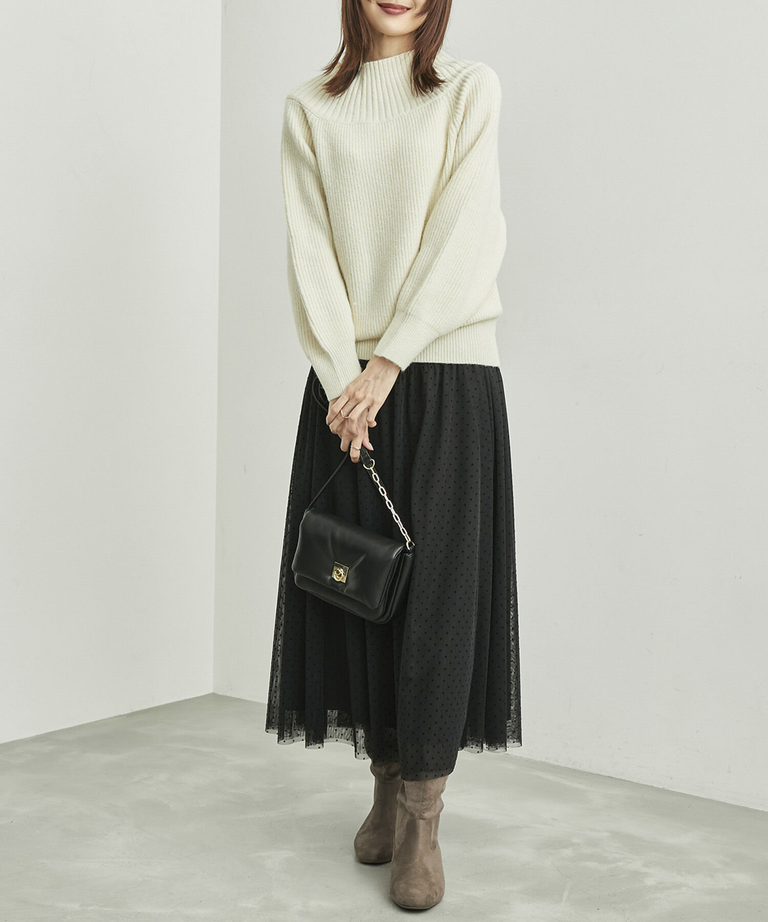 Rope&rsquo;Picnic「オフショルダーニットプルオーバー」|ニット・セーター|