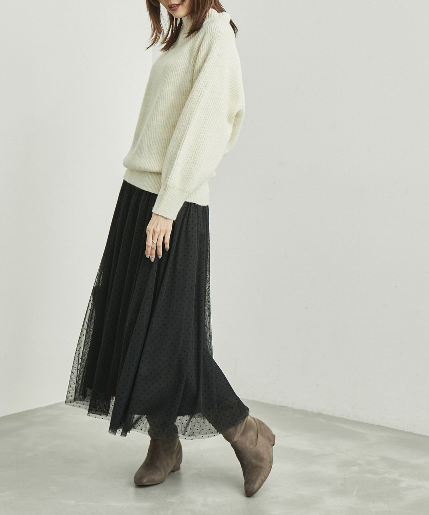 Rope&rsquo;Picnic「オフショルダーニットプルオーバー」|ニット・セーター|