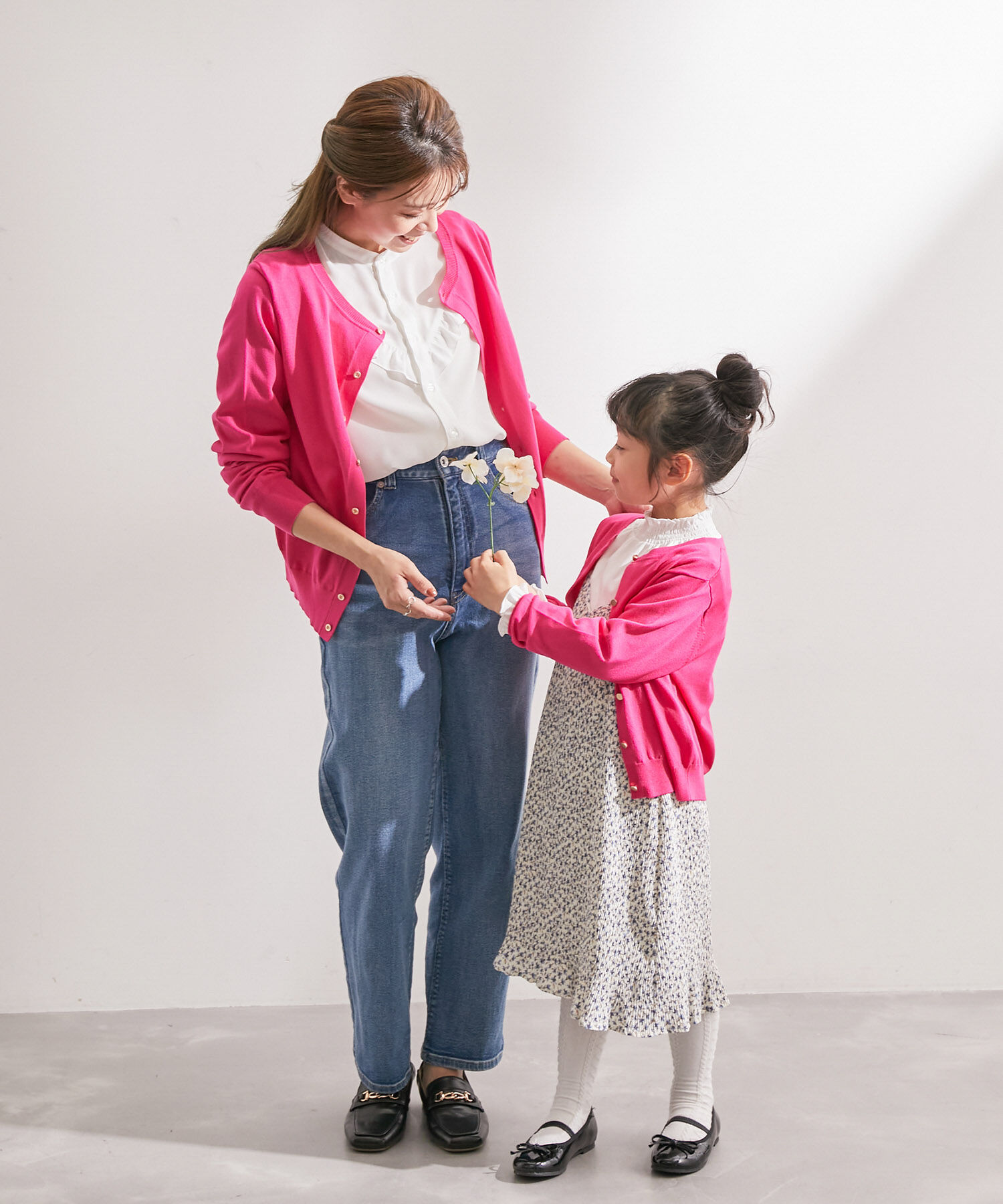 Rope&rsquo;Picnic「UVケア・洗濯機OK/天竺ベーシッククルーネックニットカーディガン」|カーディガン|