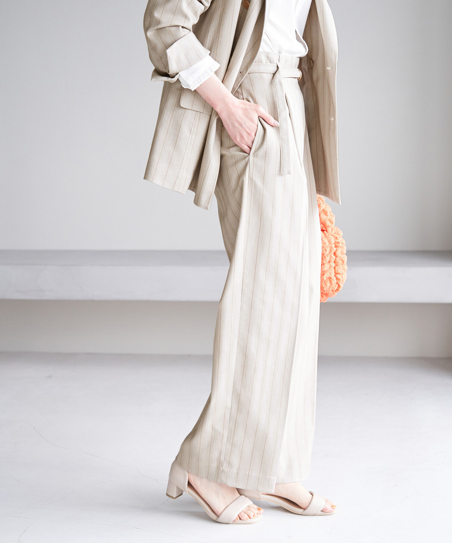 Rope&rsquo;Picnic「セットアップ対応/ストライプストレートパンツ/リンクコーデ 」|その他|