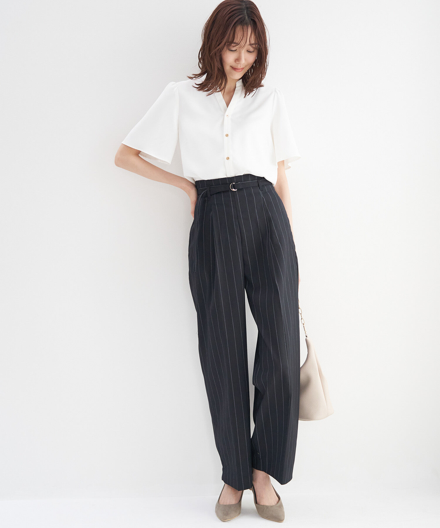 Rope&rsquo;Picnic「セットアップ対応/ストライプストレートパンツ/リンクコーデ 」|その他|