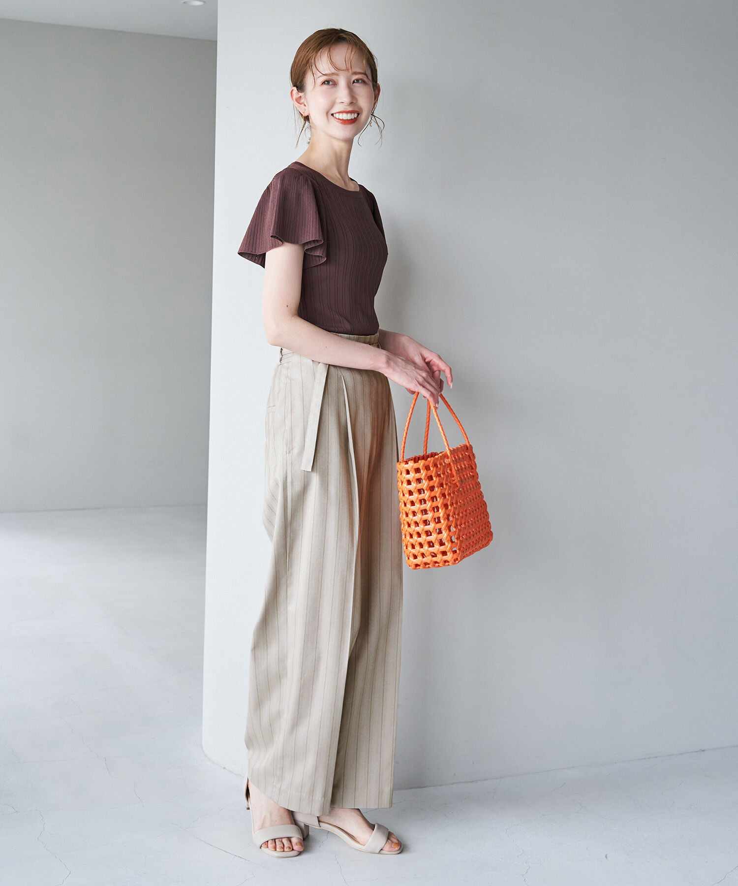 Rope&rsquo;Picnic「セットアップ対応/ストライプストレートパンツ/リンクコーデ 」|その他|