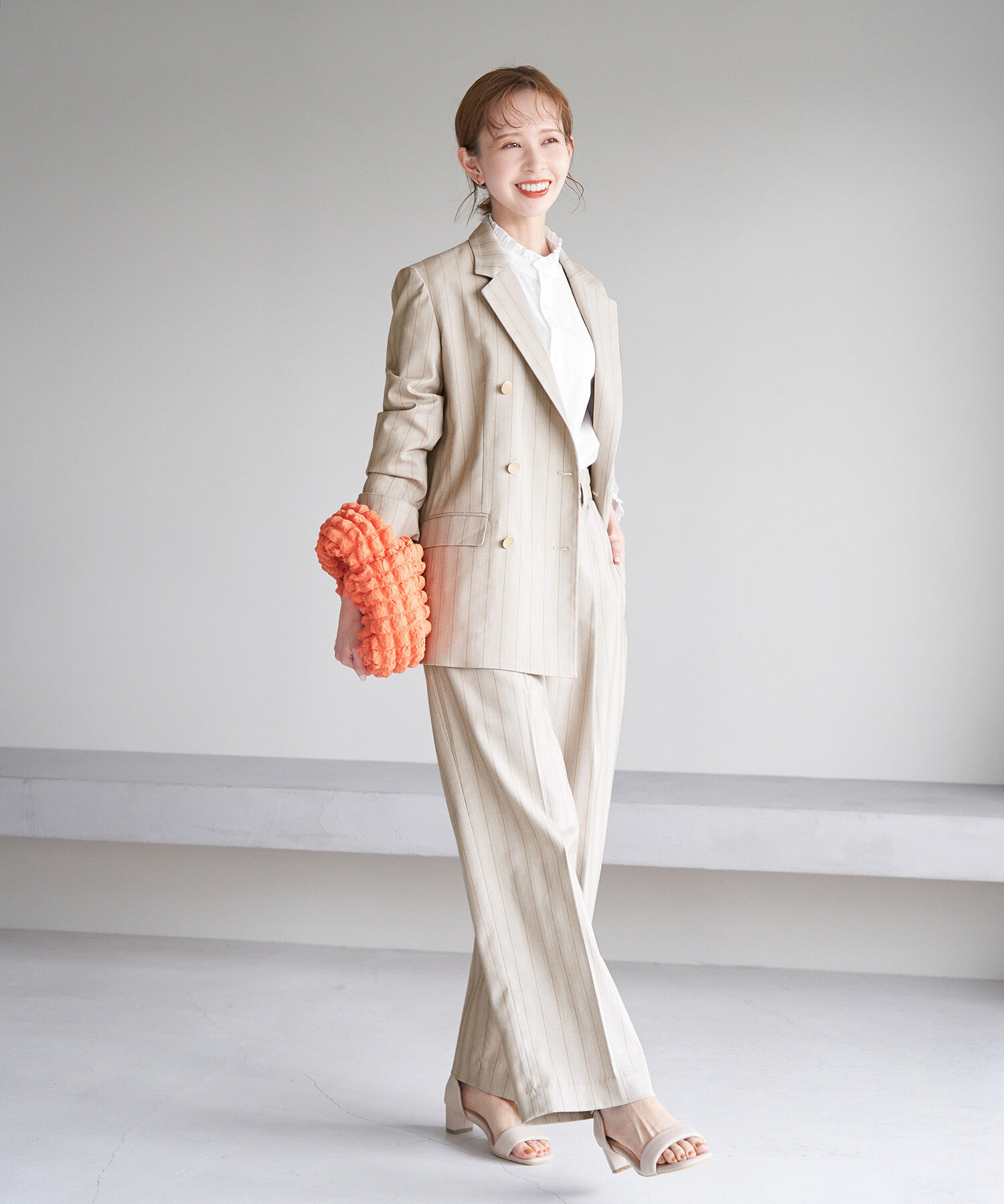 Rope&rsquo;Picnic「セットアップ対応/ストライプストレートパンツ/リンクコーデ 」|その他|