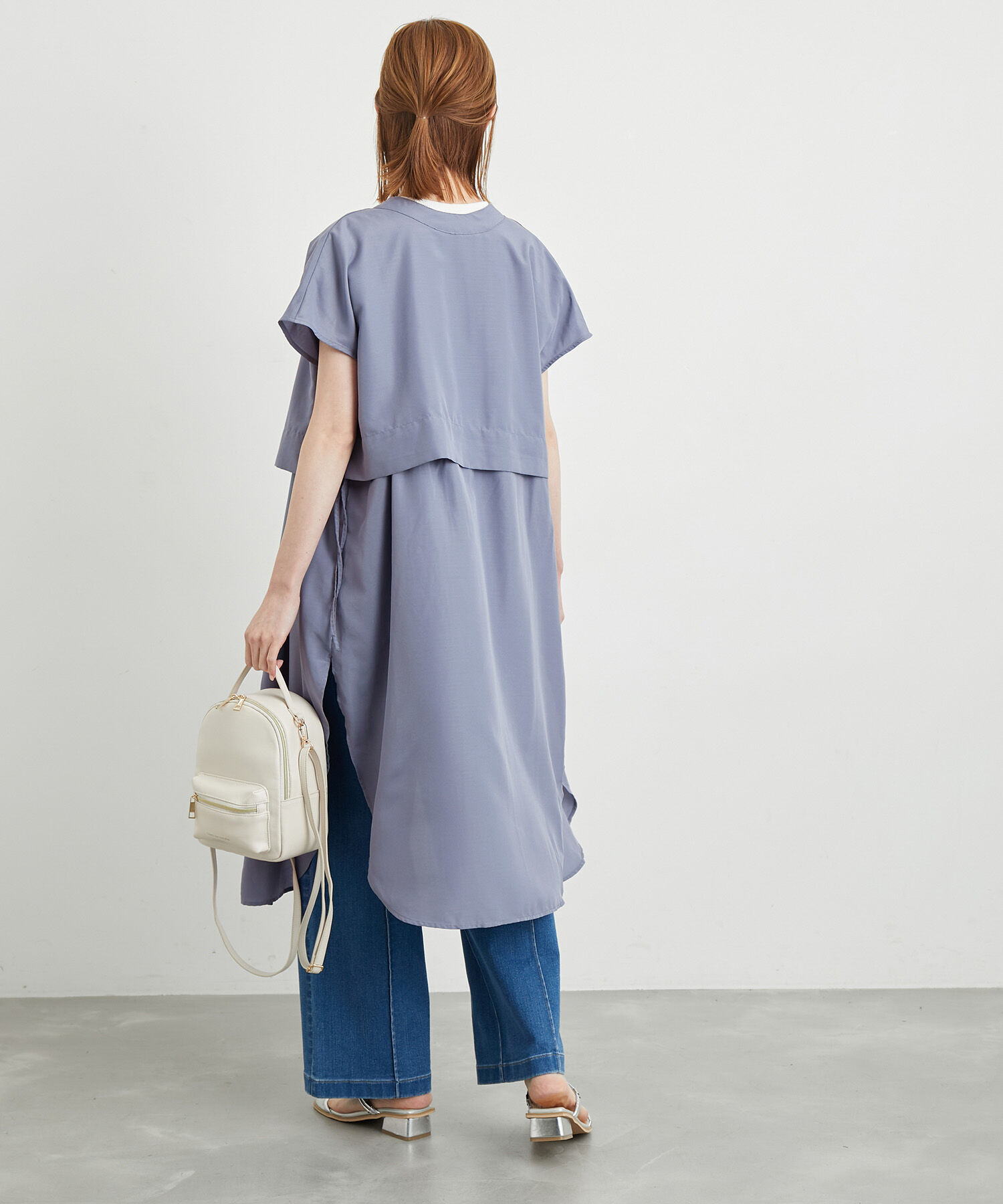 Rope&rsquo;Picnic「【WEB限定カラー:カーキ】吸水速乾/2WAYレイヤード風シャツワンピース」|その他|