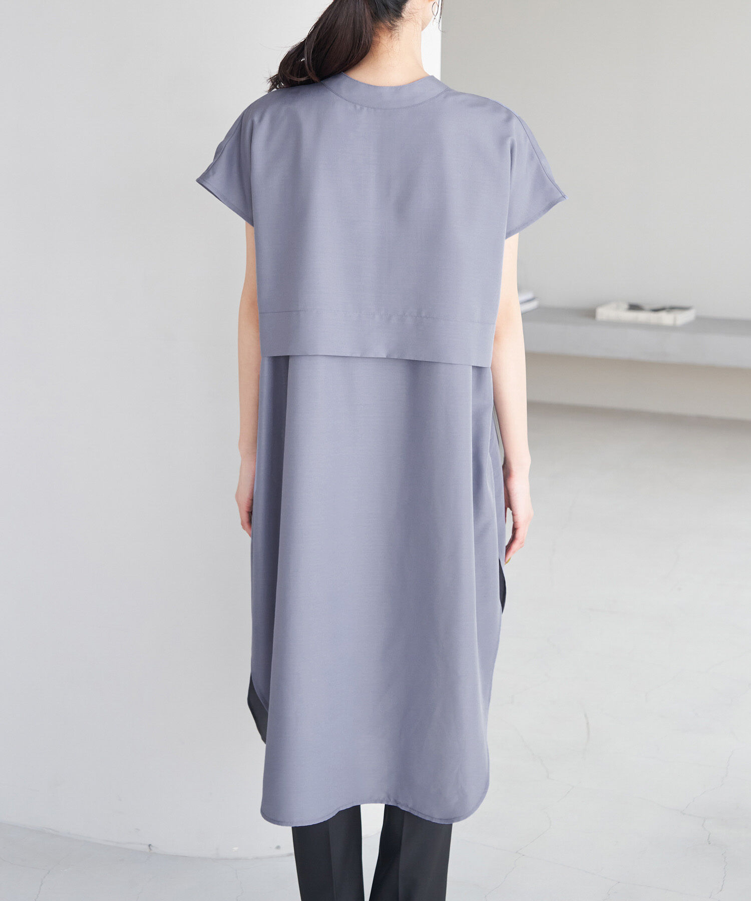 Rope&rsquo;Picnic「【WEB限定カラー:カーキ】吸水速乾/2WAYレイヤード風シャツワンピース」|その他|