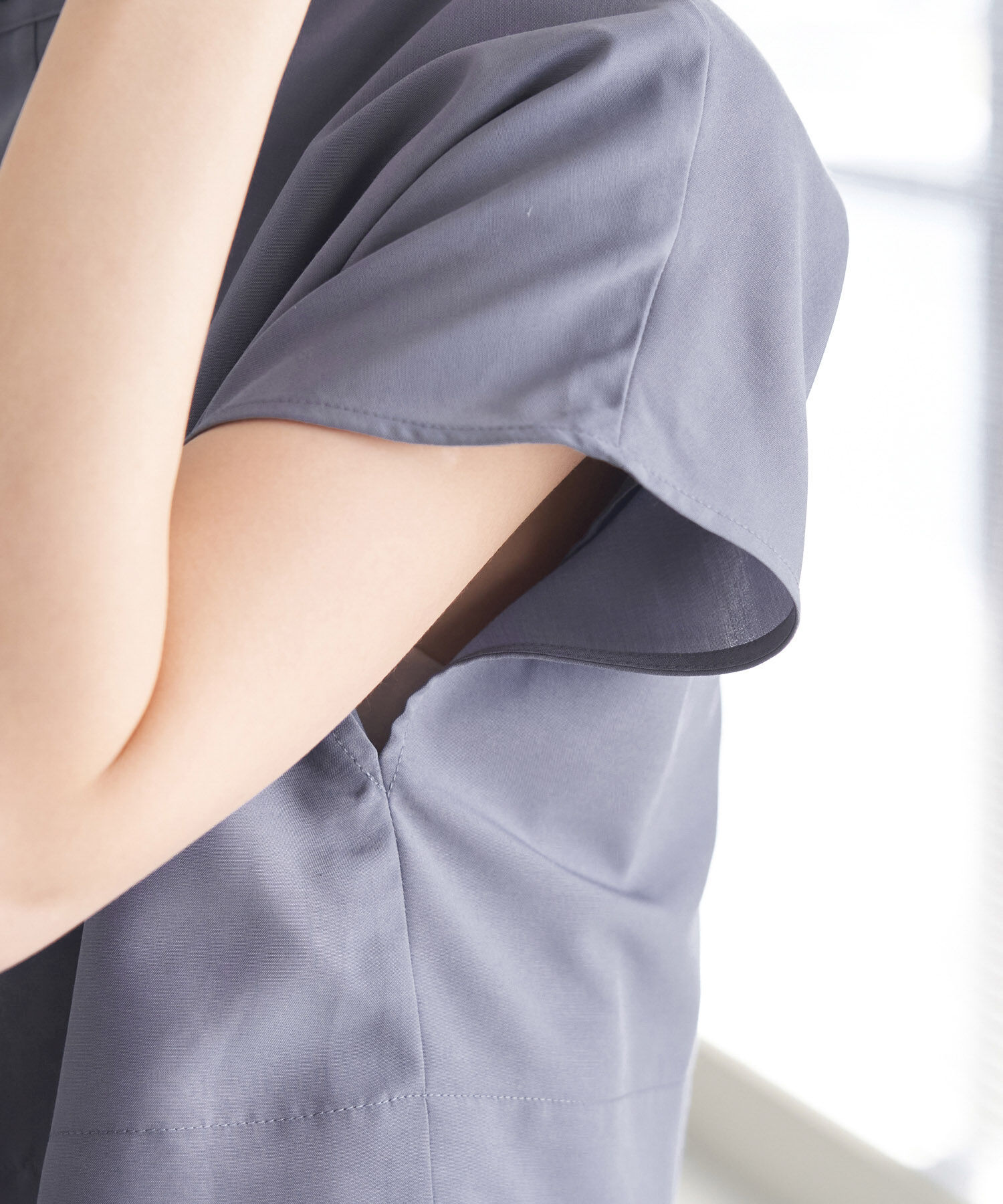 Rope&rsquo;Picnic「【WEB限定カラー:カーキ】吸水速乾/2WAYレイヤード風シャツワンピース」|その他|