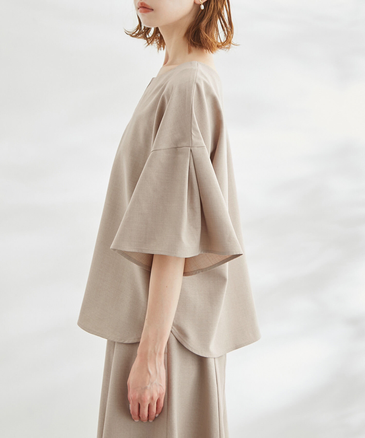 Rope&rsquo;Picnic「セットアップ対応/2WAY麻調ゴールドパーツブラウス」|シャツ・ブラウス|