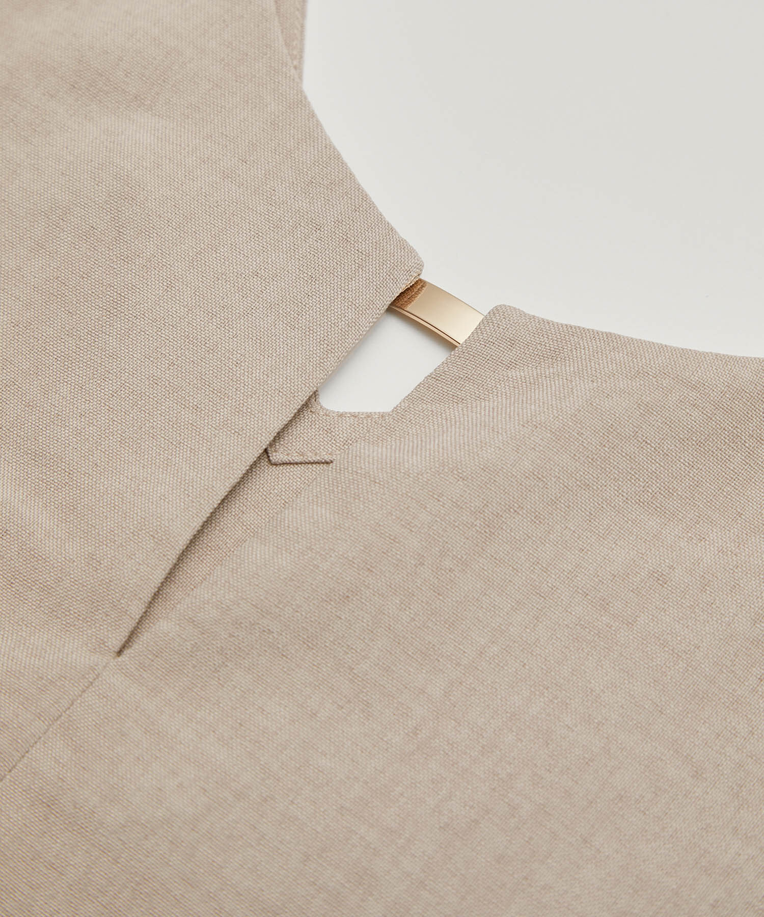 Rope&rsquo;Picnic「セットアップ対応/2WAY麻調ゴールドパーツブラウス」|シャツ・ブラウス|