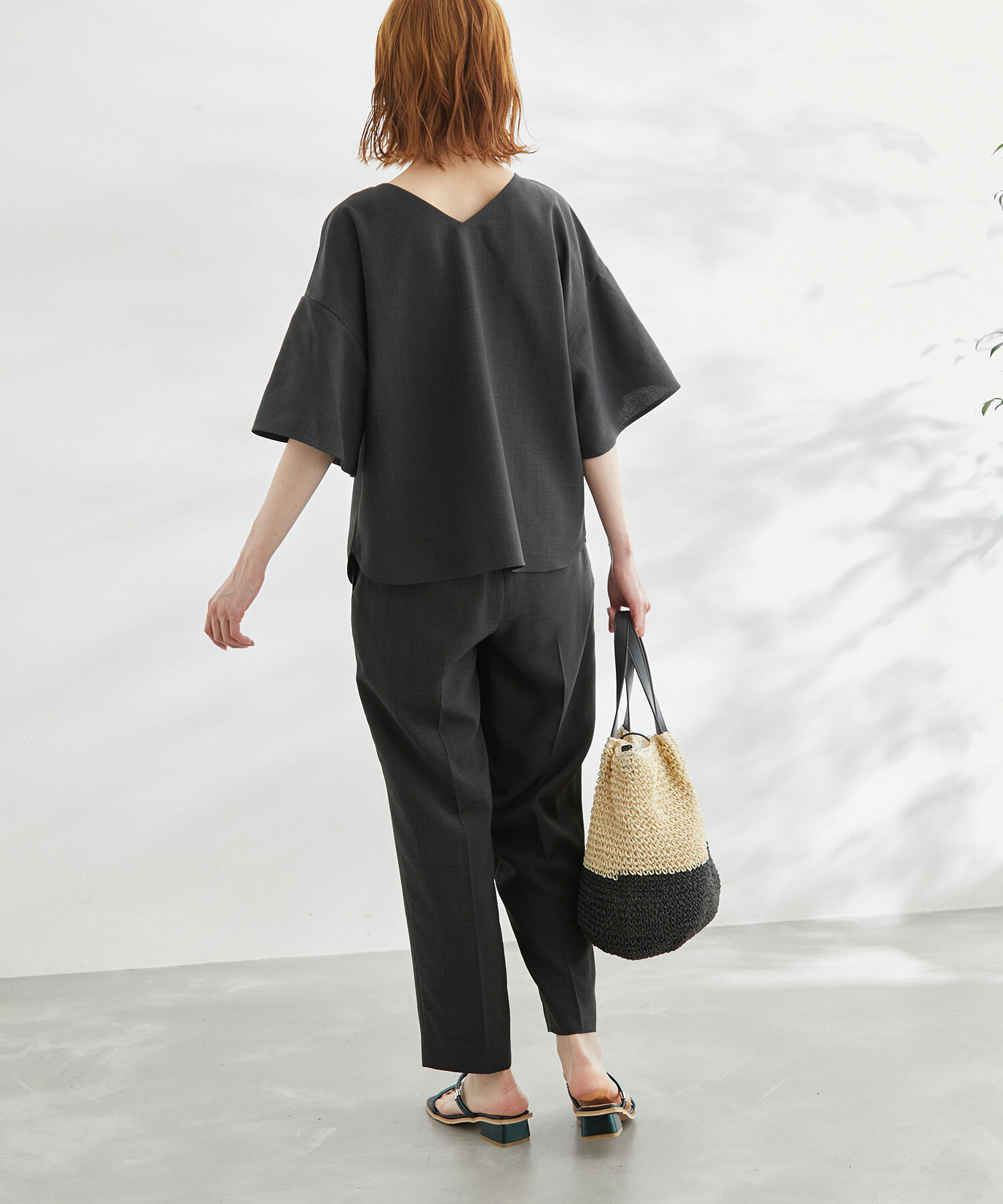 Rope&rsquo;Picnic「セットアップ対応/2WAY麻調ゴールドパーツブラウス」|シャツ・ブラウス|