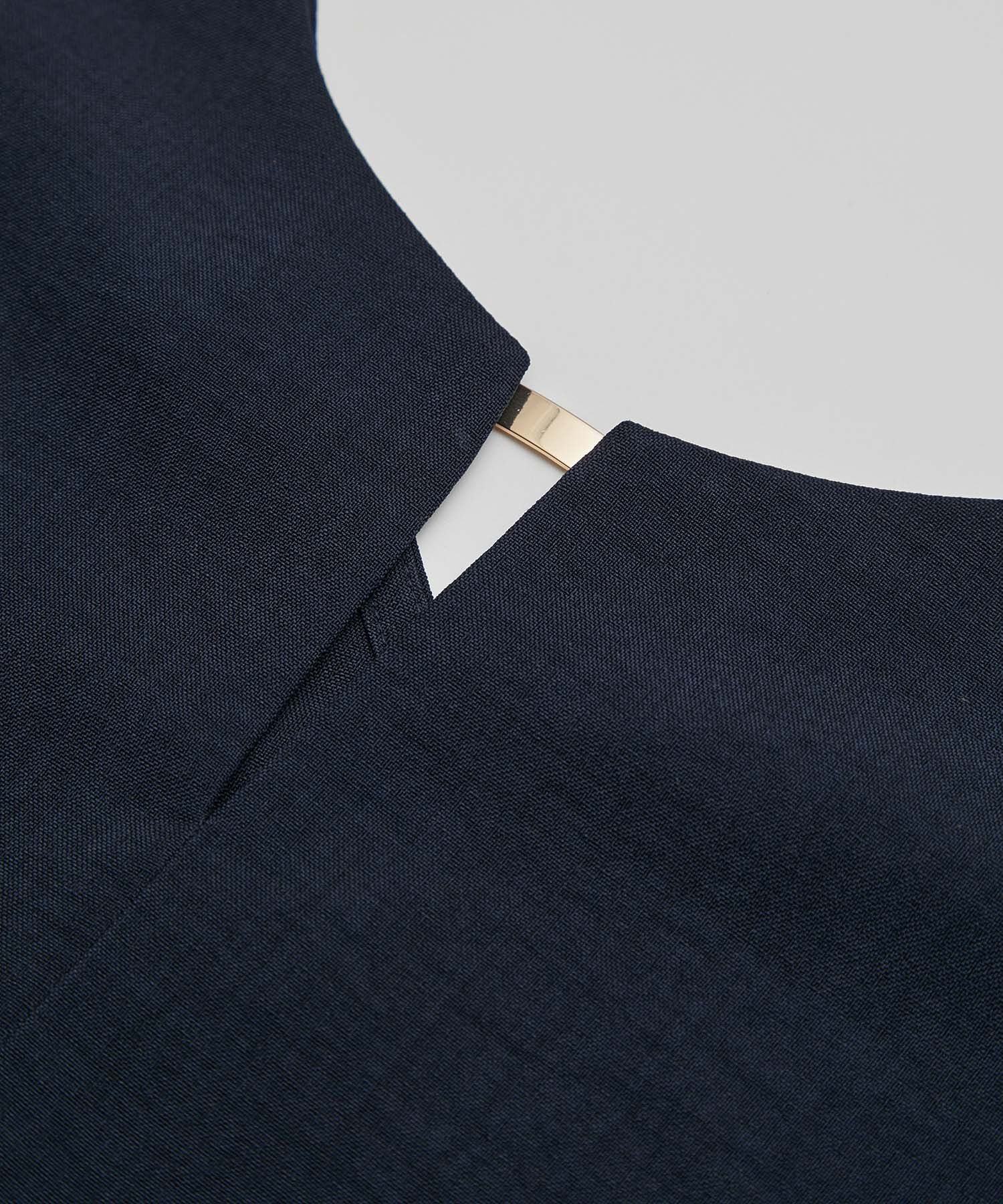 Rope&rsquo;Picnic「セットアップ対応/2WAY麻調ゴールドパーツブラウス」|シャツ・ブラウス|