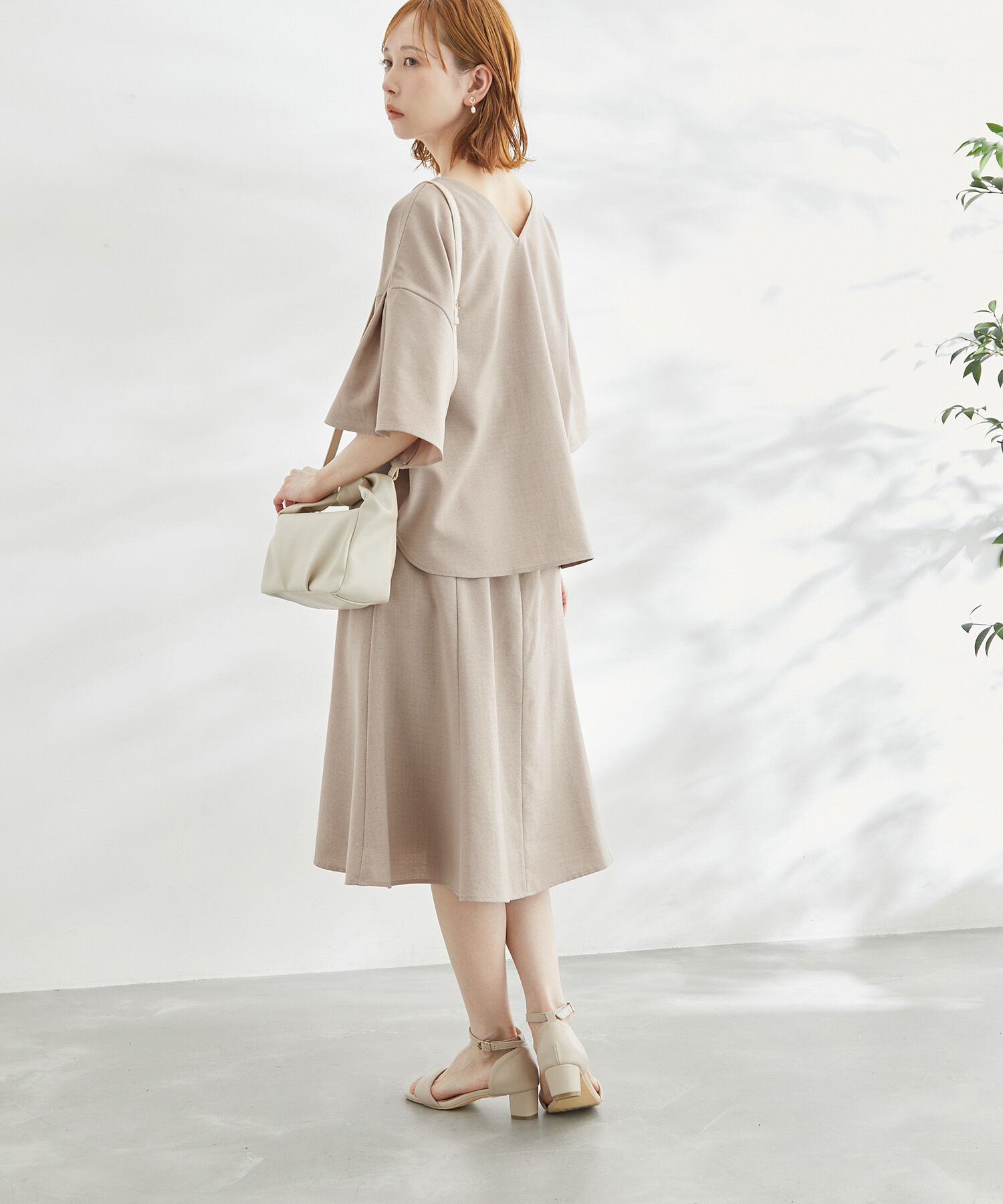 Rope&rsquo;Picnic「セットアップ対応/2WAY麻調ゴールドパーツブラウス」|シャツ・ブラウス|