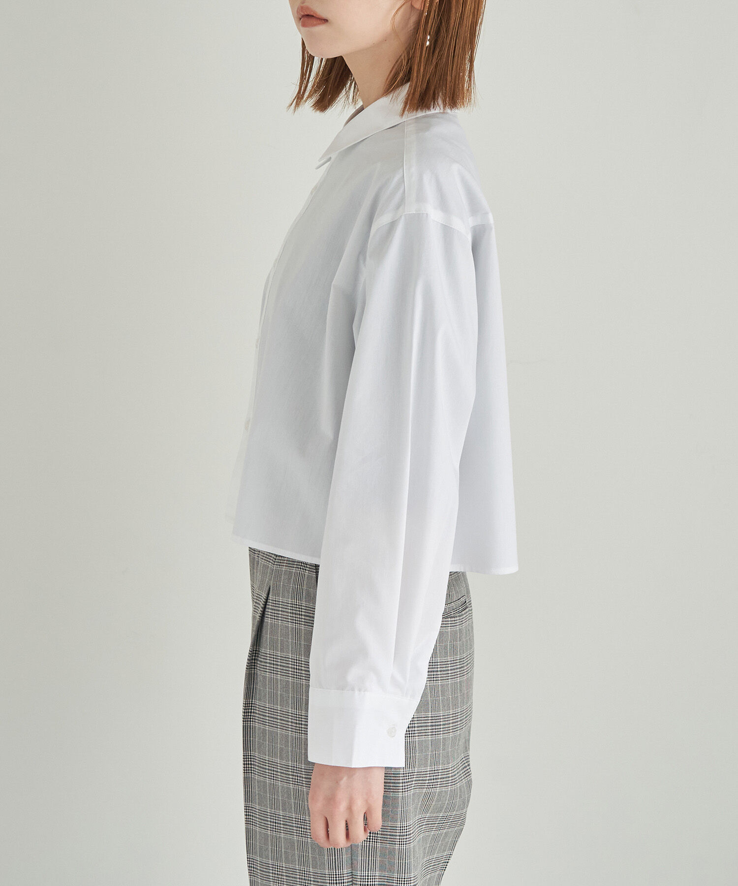 Rope&rsquo;Picnic「スタイルアップが叶うクロップドシャツ」|シャツ・ブラウス|