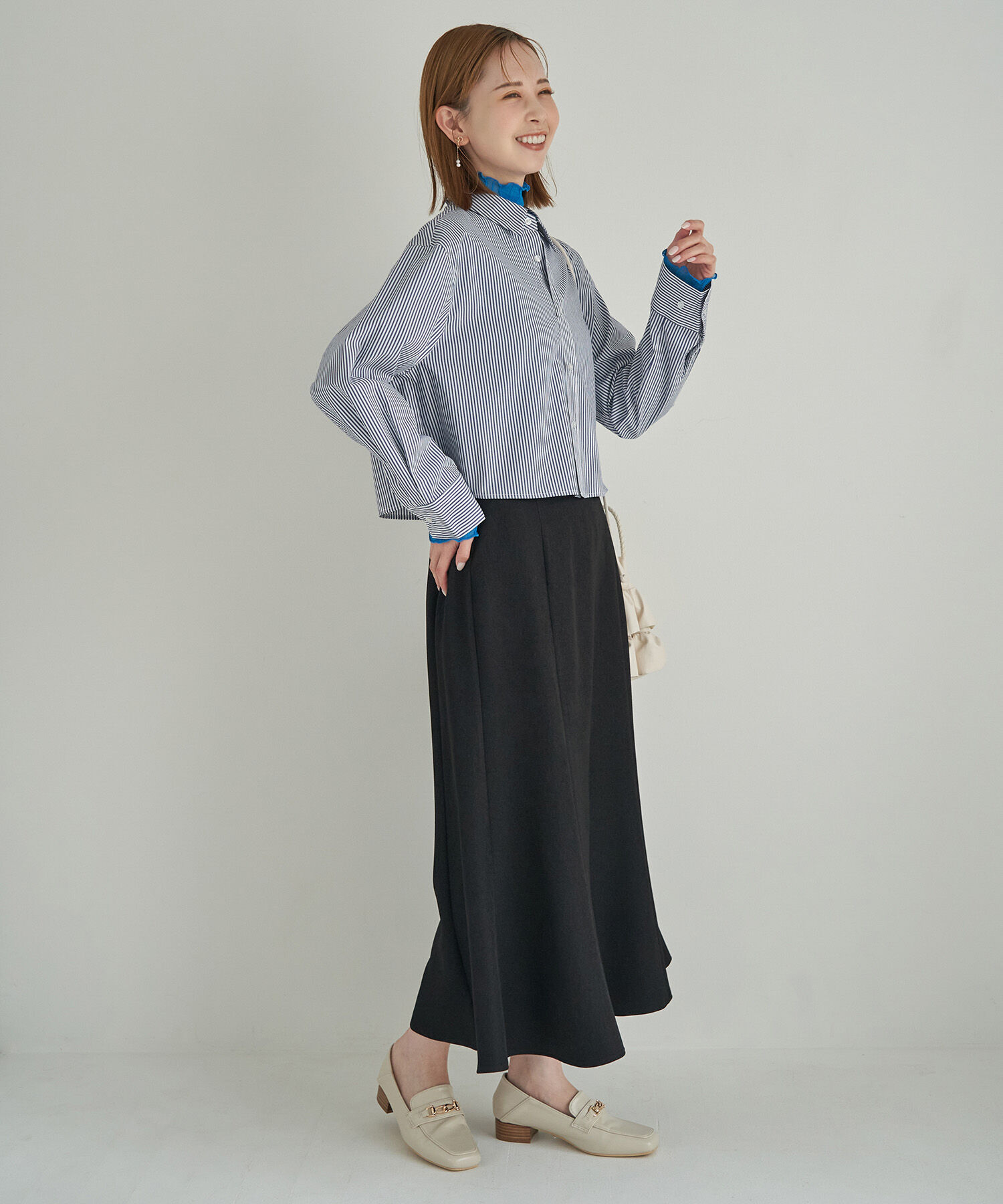 Rope&rsquo;Picnic「スタイルアップが叶うクロップドシャツ」|シャツ・ブラウス|