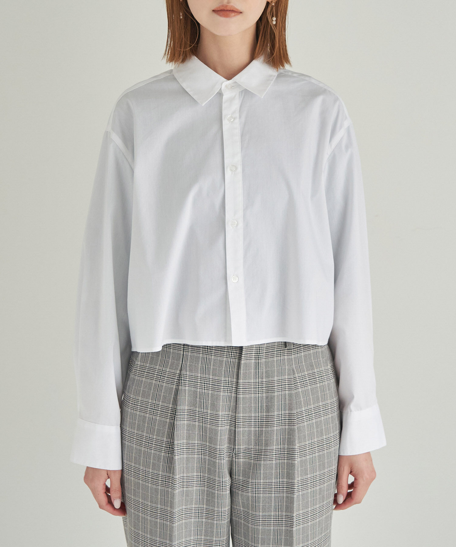 Rope&rsquo;Picnic「スタイルアップが叶うクロップドシャツ」|シャツ・ブラウス|