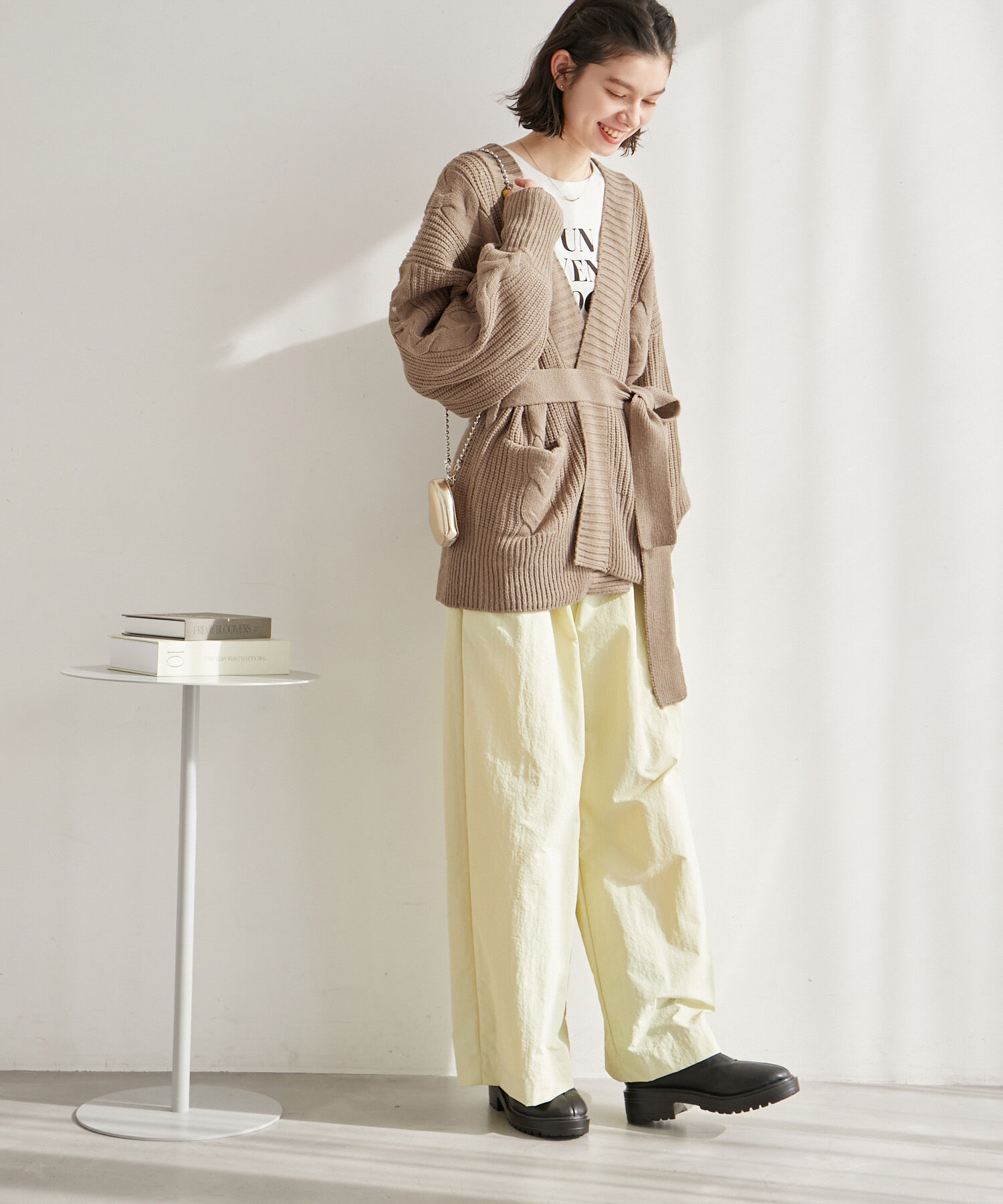 Rope&rsquo;Picnic「【WEB限定】ビッグケーブルカーディガン」|カーディガン|