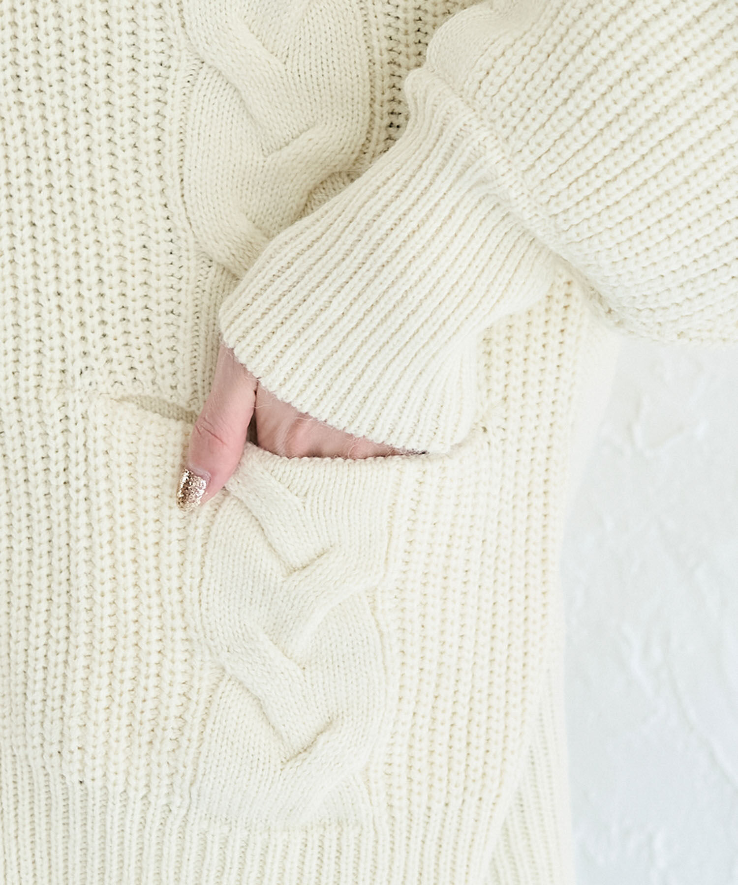 Rope&rsquo;Picnic「【WEB限定】ビッグケーブルカーディガン」|カーディガン|