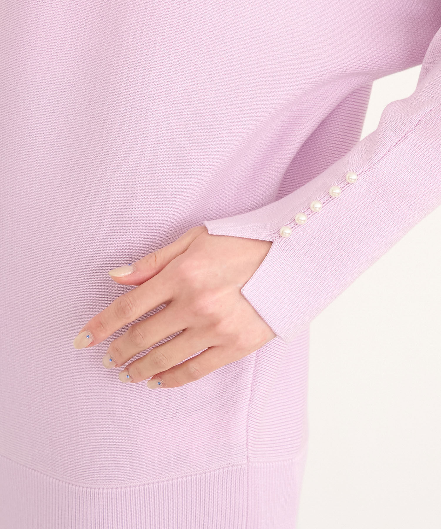 Rope&rsquo;Picnic「【WEB限定カラー:ブラウン】マシュマロ袖パールドルマンニット」|ニット・セーター|