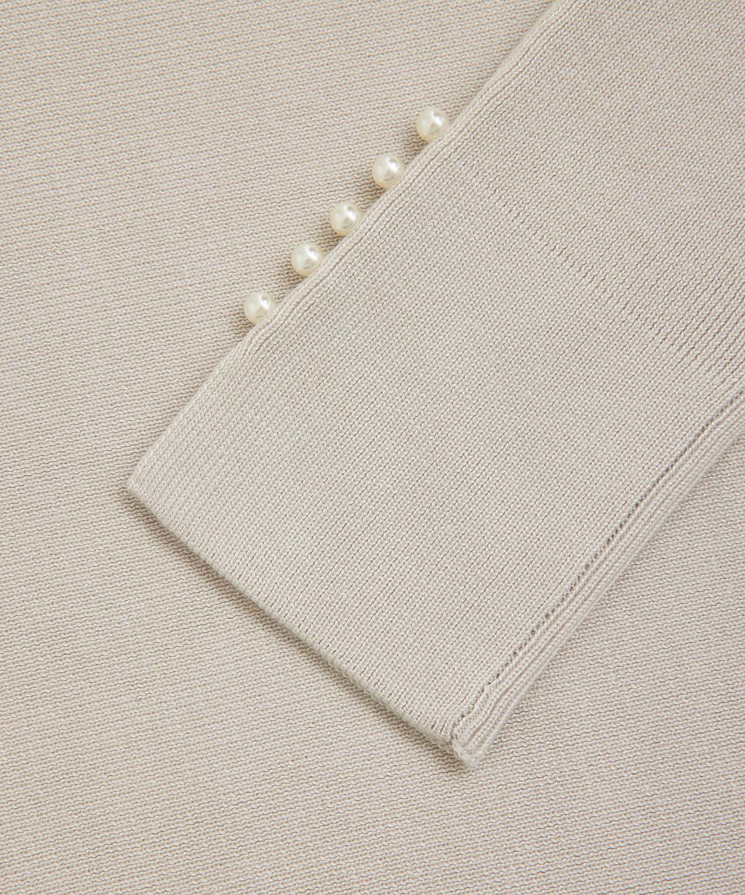 Rope&rsquo;Picnic「【WEB限定カラー:ブラウン】マシュマロ袖パールドルマンニット」|ニット・セーター|