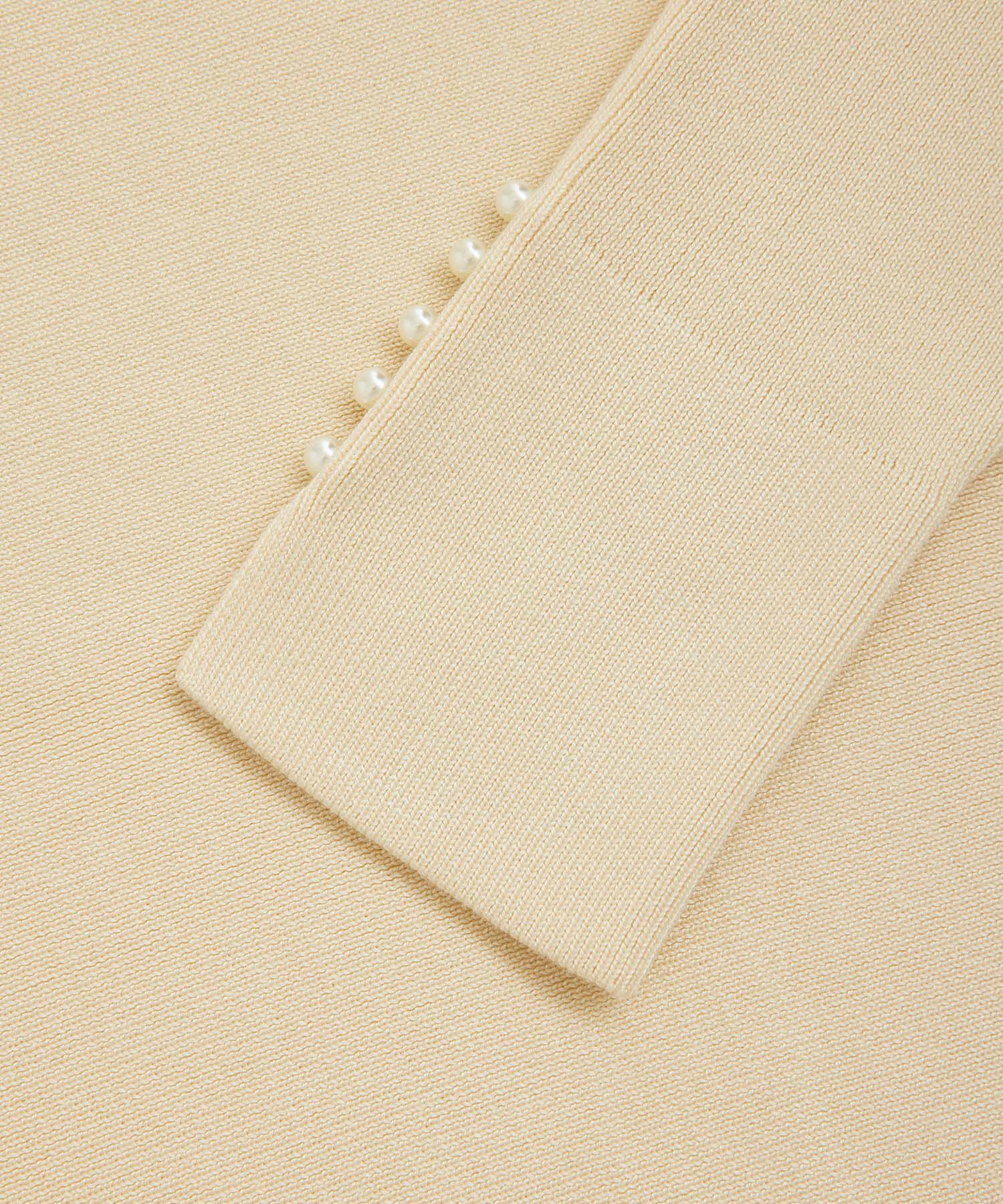 Rope&rsquo;Picnic「【WEB限定カラー:ブラウン】マシュマロ袖パールドルマンニット」|ニット・セーター|