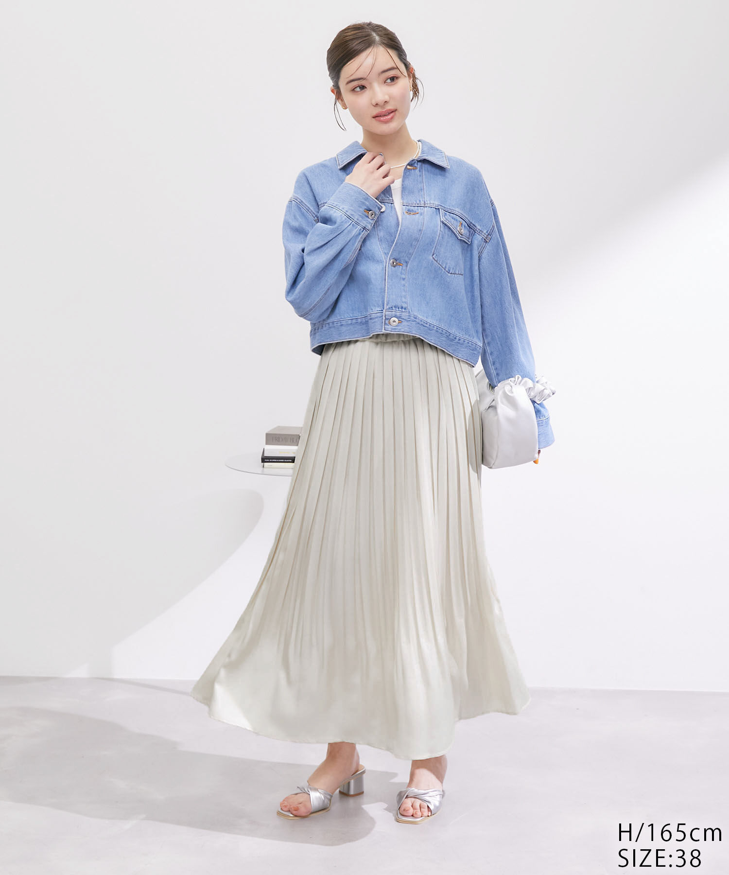 Rope&rsquo;Picnic「ブライトラメプリーツスカート」|スカート|