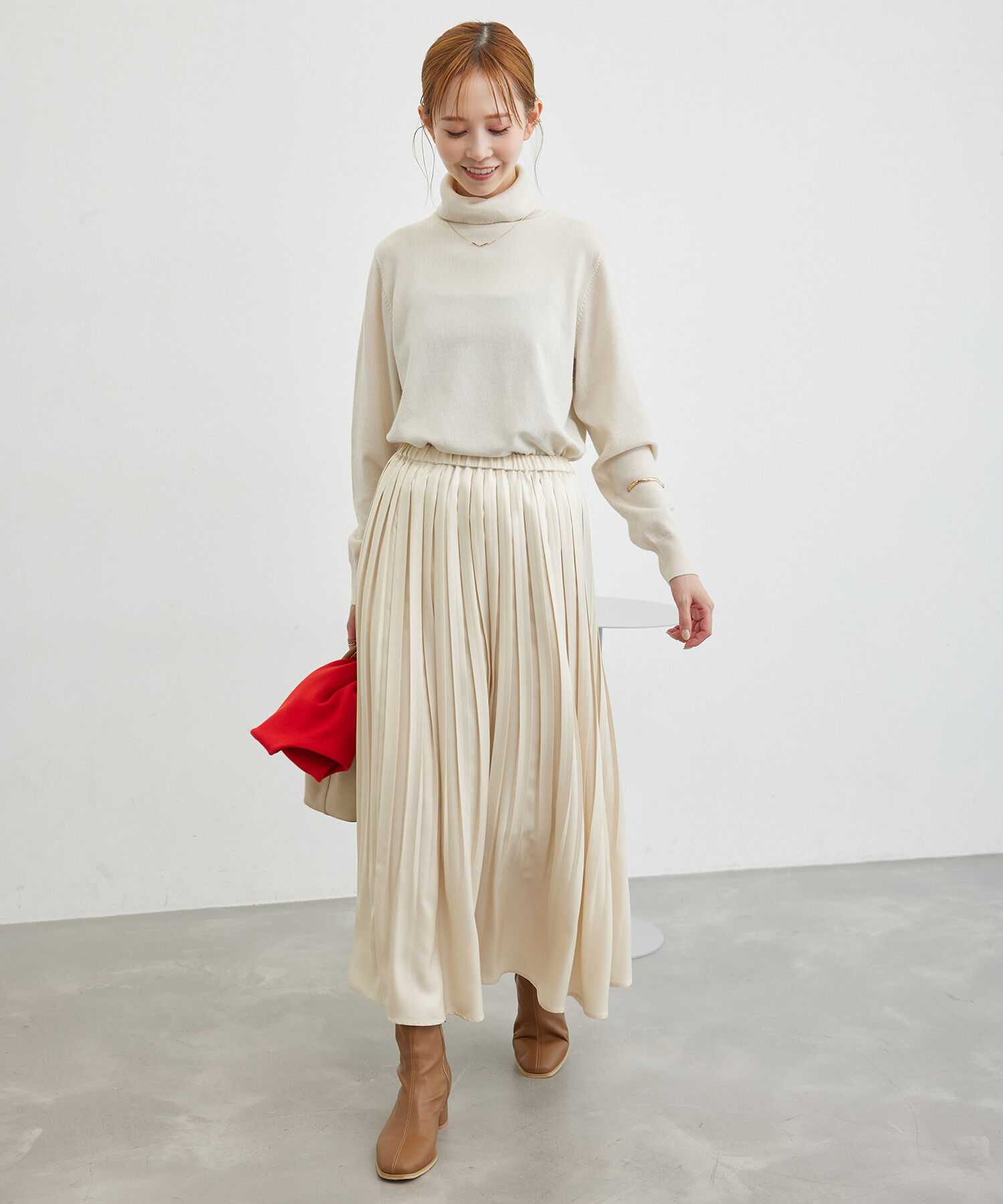 Rope&rsquo;Picnic「ブライトラメプリーツスカート」|スカート|