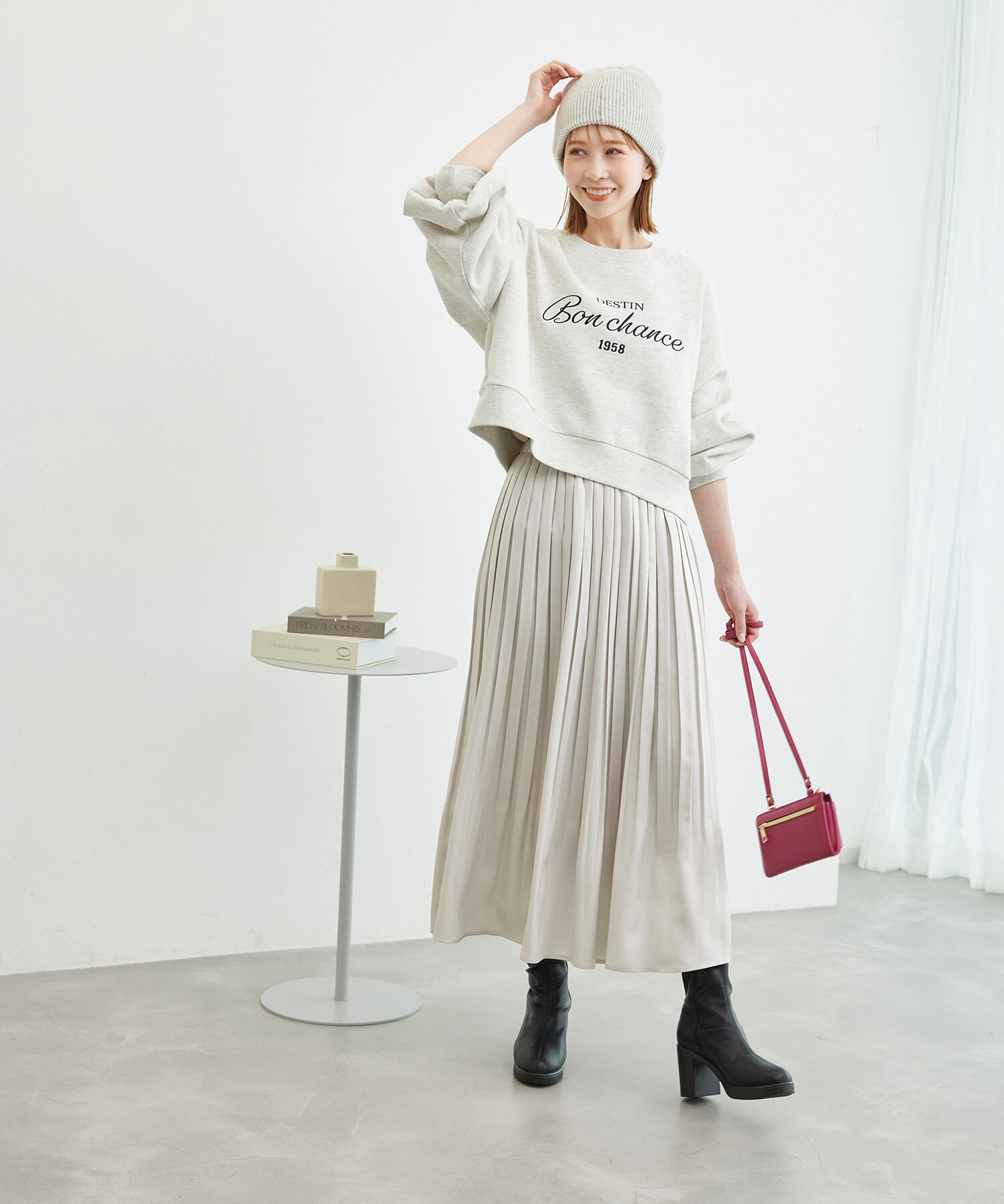 Rope&rsquo;Picnic「ブライトラメプリーツスカート」|スカート|