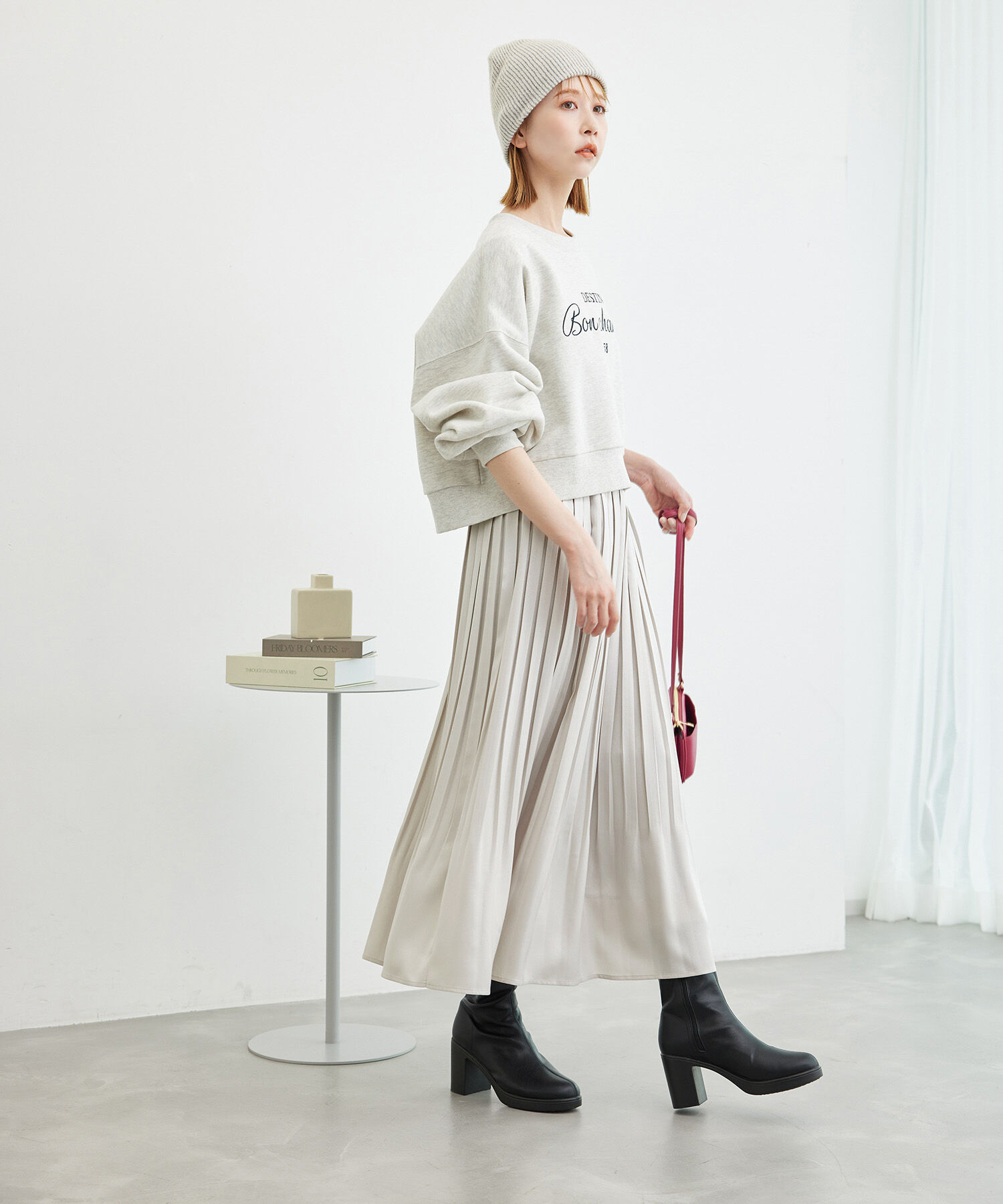 Rope&rsquo;Picnic「ブライトラメプリーツスカート」|スカート|