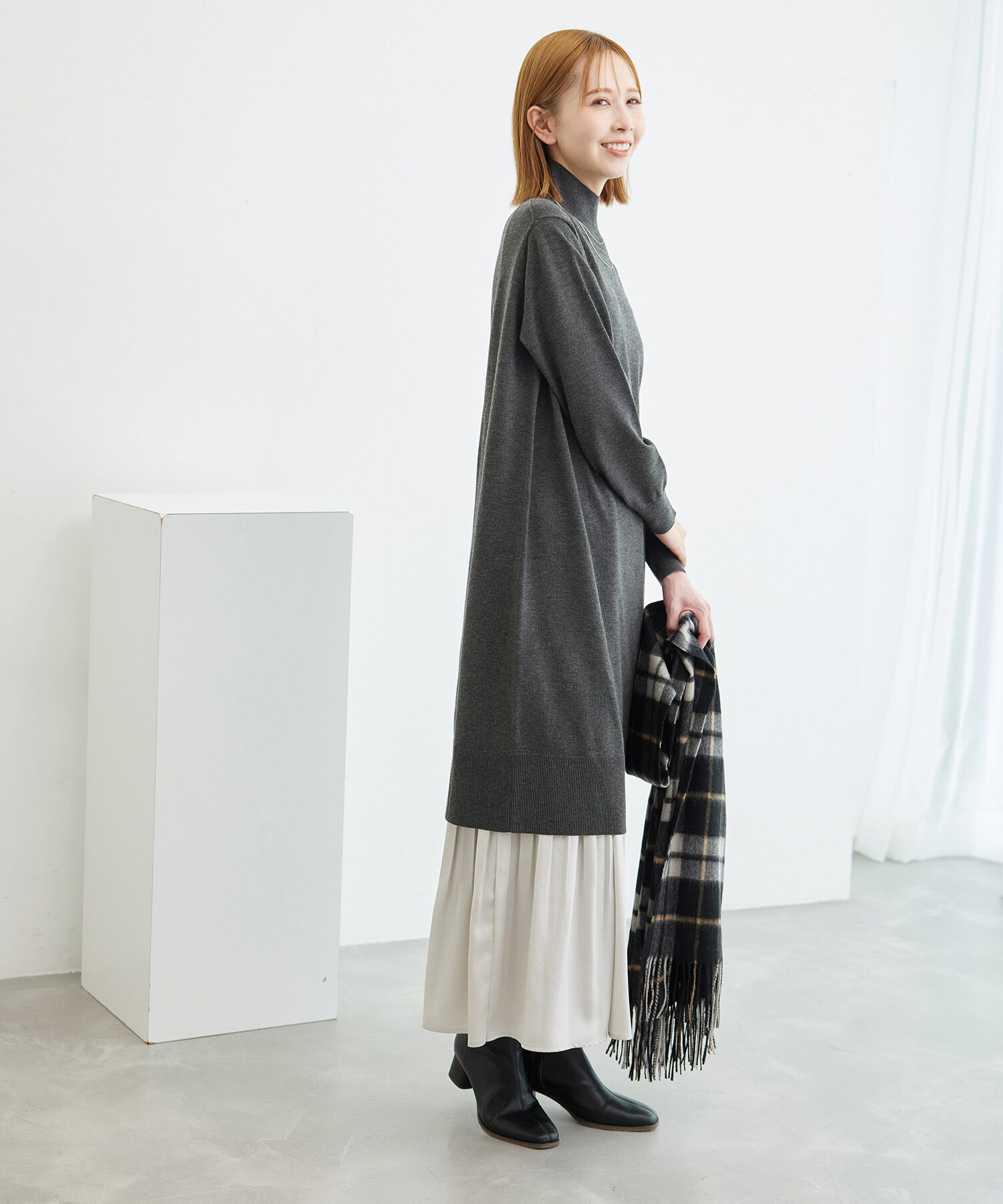 Rope&rsquo;Picnic「ブライトラメプリーツスカート」|スカート|