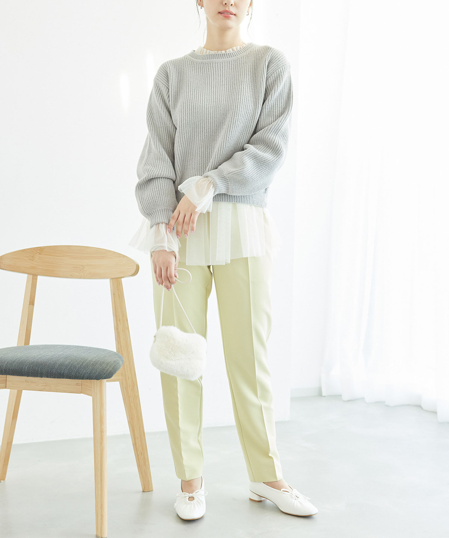 Rope&rsquo;Picnic「ラメ畔ニットプルオーバー」|ニット・セーター|