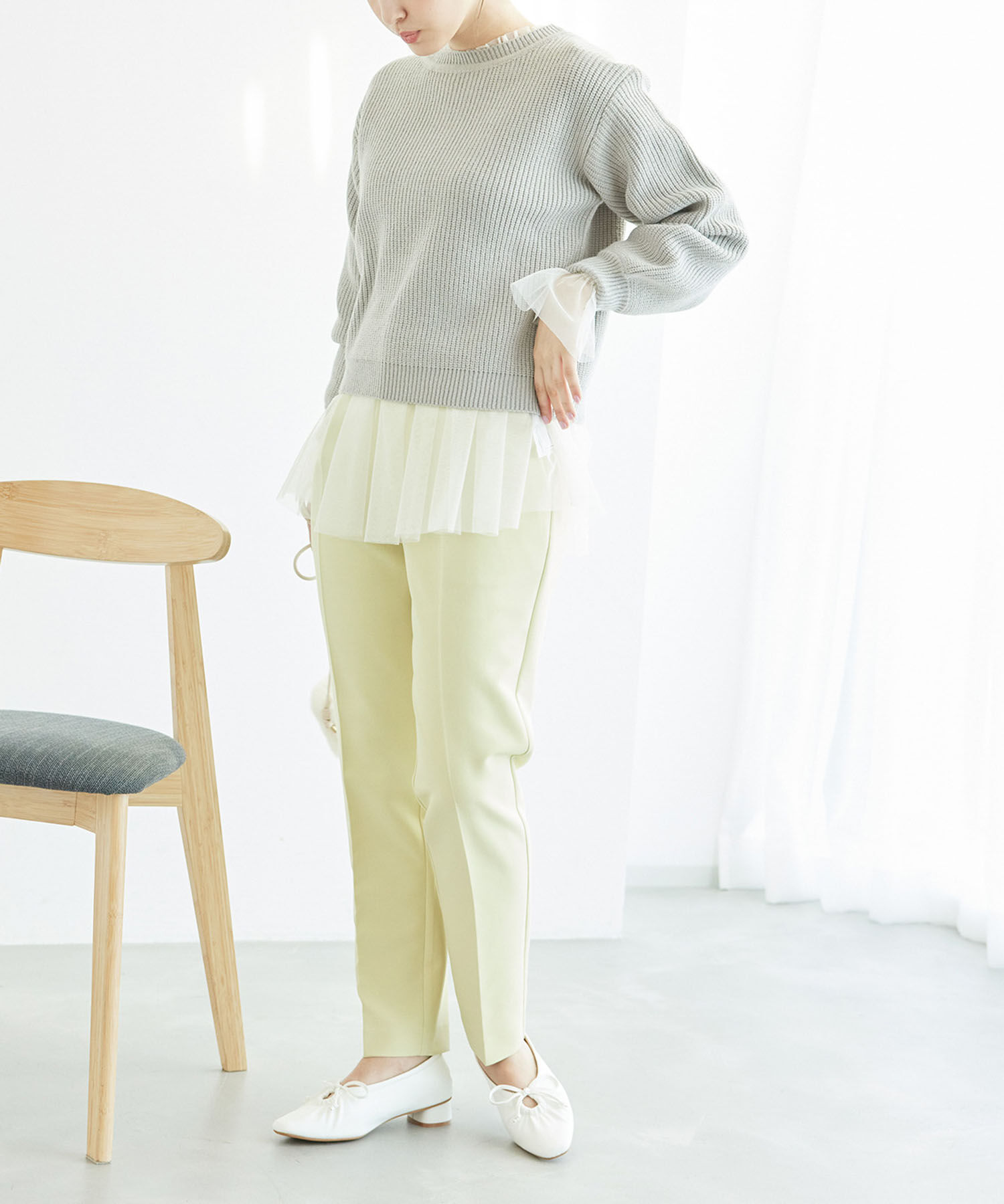 Rope&rsquo;Picnic「ラメ畔ニットプルオーバー」|ニット・セーター|