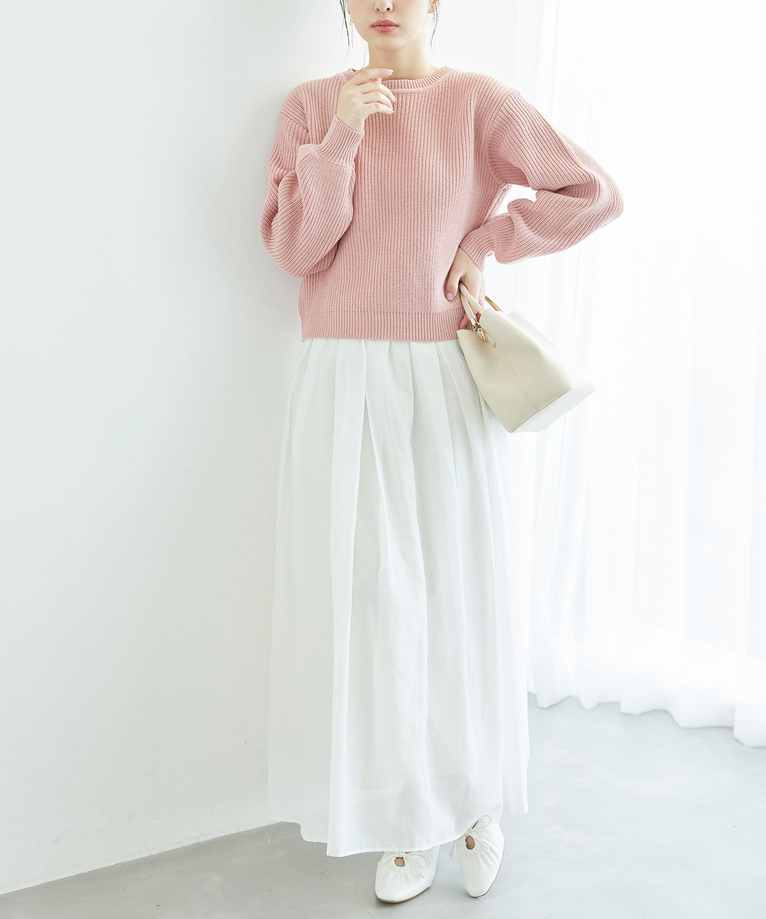 Rope&rsquo;Picnic「ラメ畔ニットプルオーバー」|ニット・セーター|