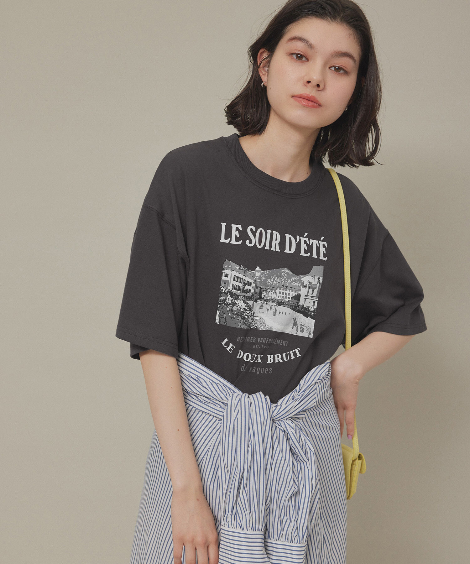 ROPE' PICNIC R「汗染み防止/オーバーサイズプリントTシャツ/リンクコーデ」|Tシャツ・カットソー|