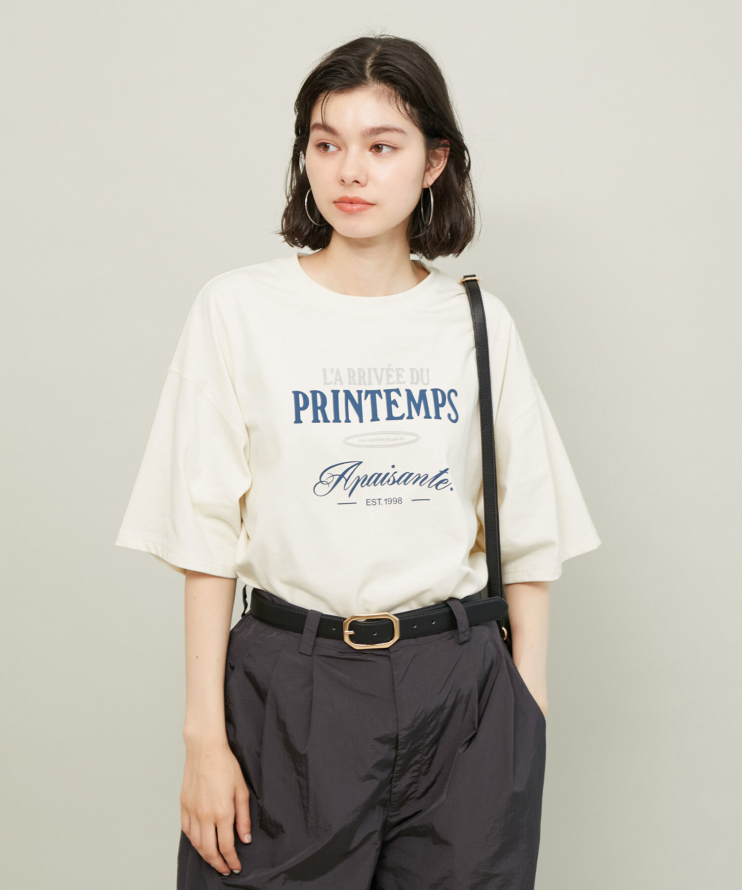 ROPE' PICNIC R「汗染み防止/オーバーサイズプリントTシャツ/リンクコーデ」|Tシャツ・カットソー|