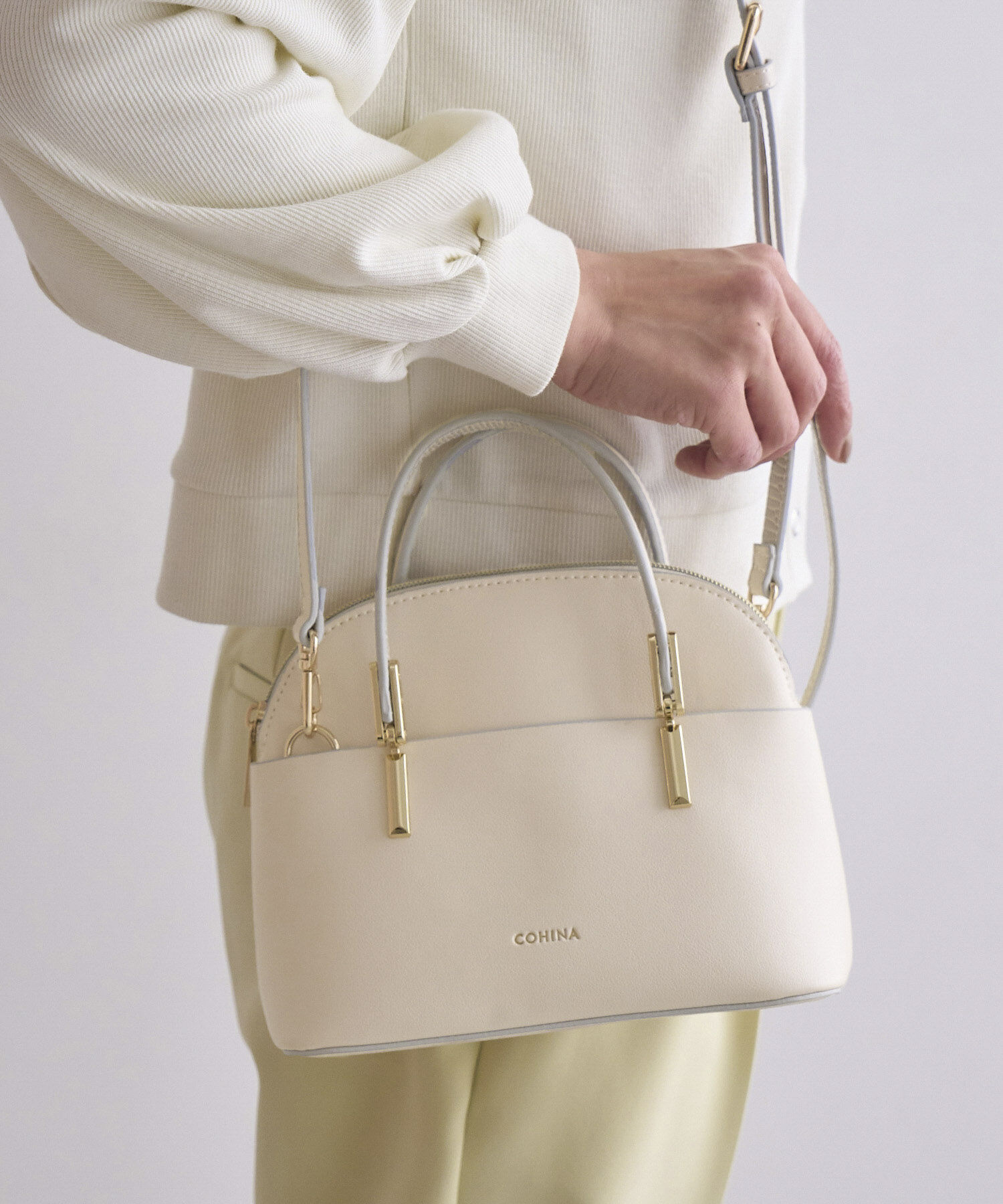 ROPE PICNIC PASSAGE「【COHINAコラボ】軽量レクタンメタルミニボストン＆ショルダーバッグ」|ハンドバッグ|