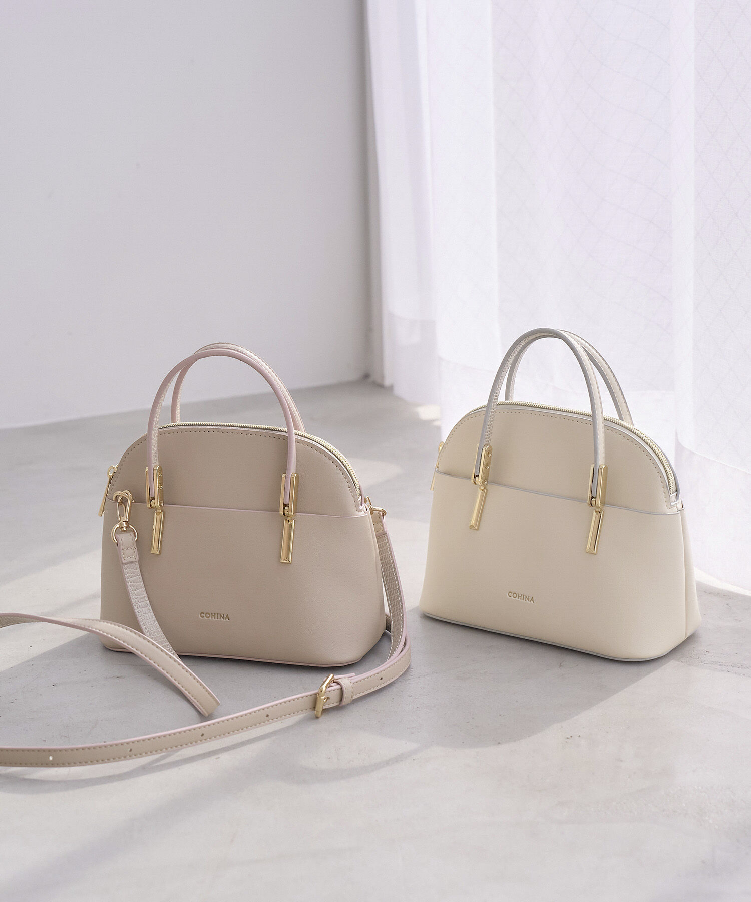 ROPE PICNIC PASSAGE「【COHINAコラボ】軽量レクタンメタルミニボストン＆ショルダーバッグ」|ハンドバッグ|