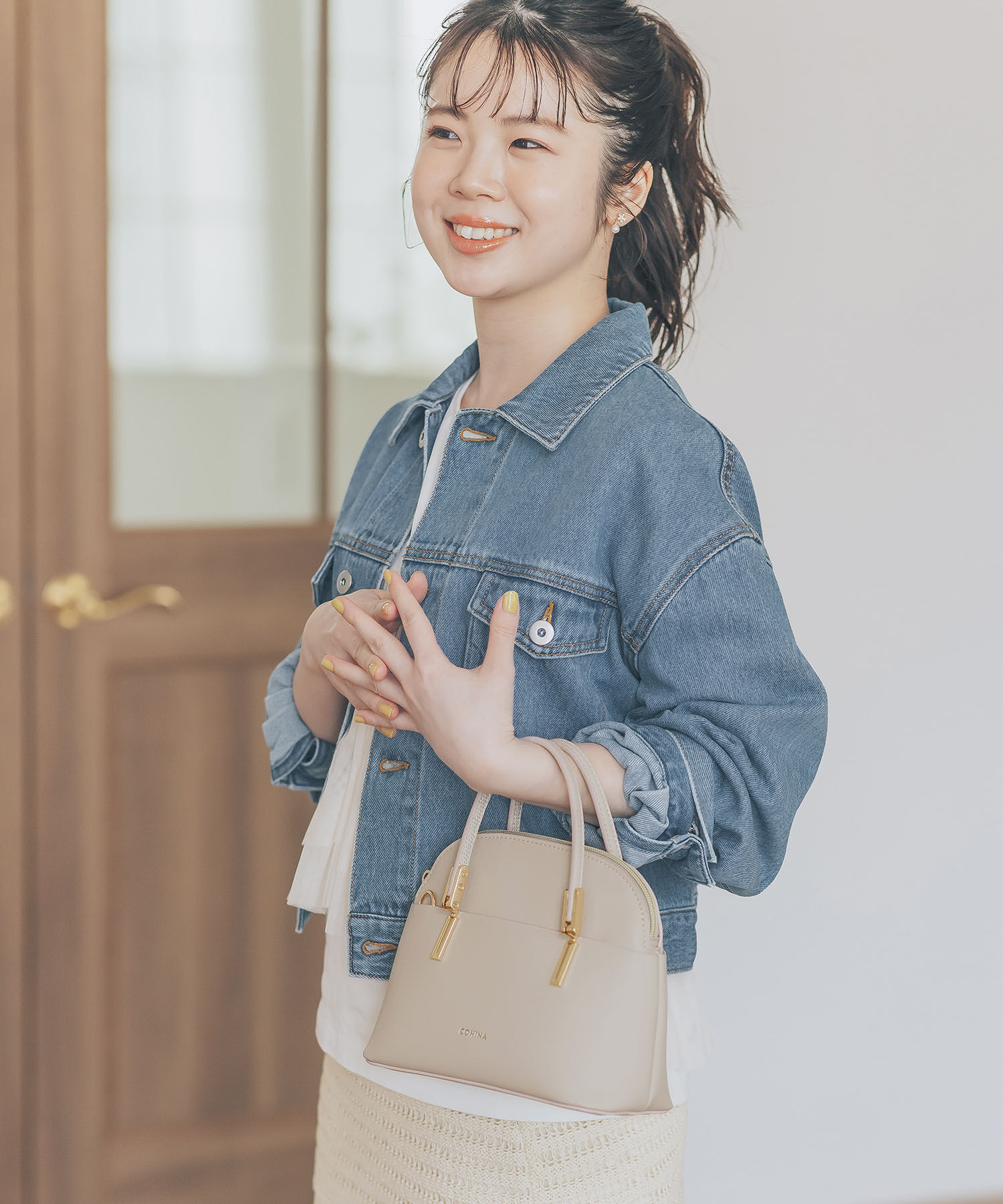 ROPE PICNIC PASSAGE「【COHINAコラボ】軽量レクタンメタルミニボストン＆ショルダーバッグ」|ハンドバッグ|