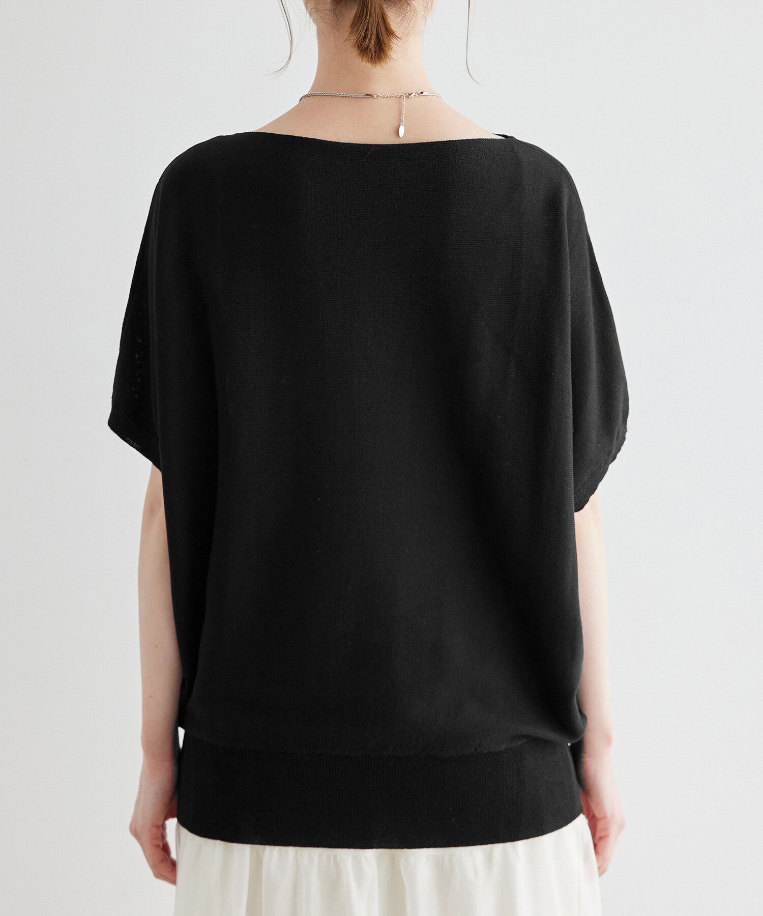 Rope&rsquo;Picnic「二の腕が隠れるニットプルオーバー/UVカット・洗濯機OK・吸水速乾」|ニット・セーター|