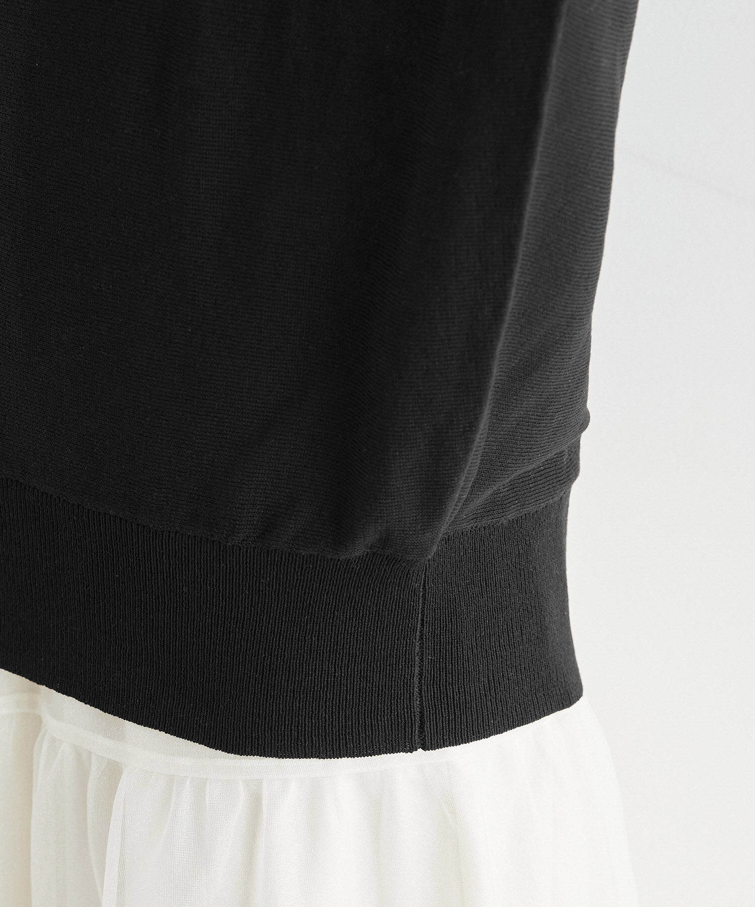 Rope&rsquo;Picnic「二の腕が隠れるニットプルオーバー/UVカット・洗濯機OK・吸水速乾」|ニット・セーター|